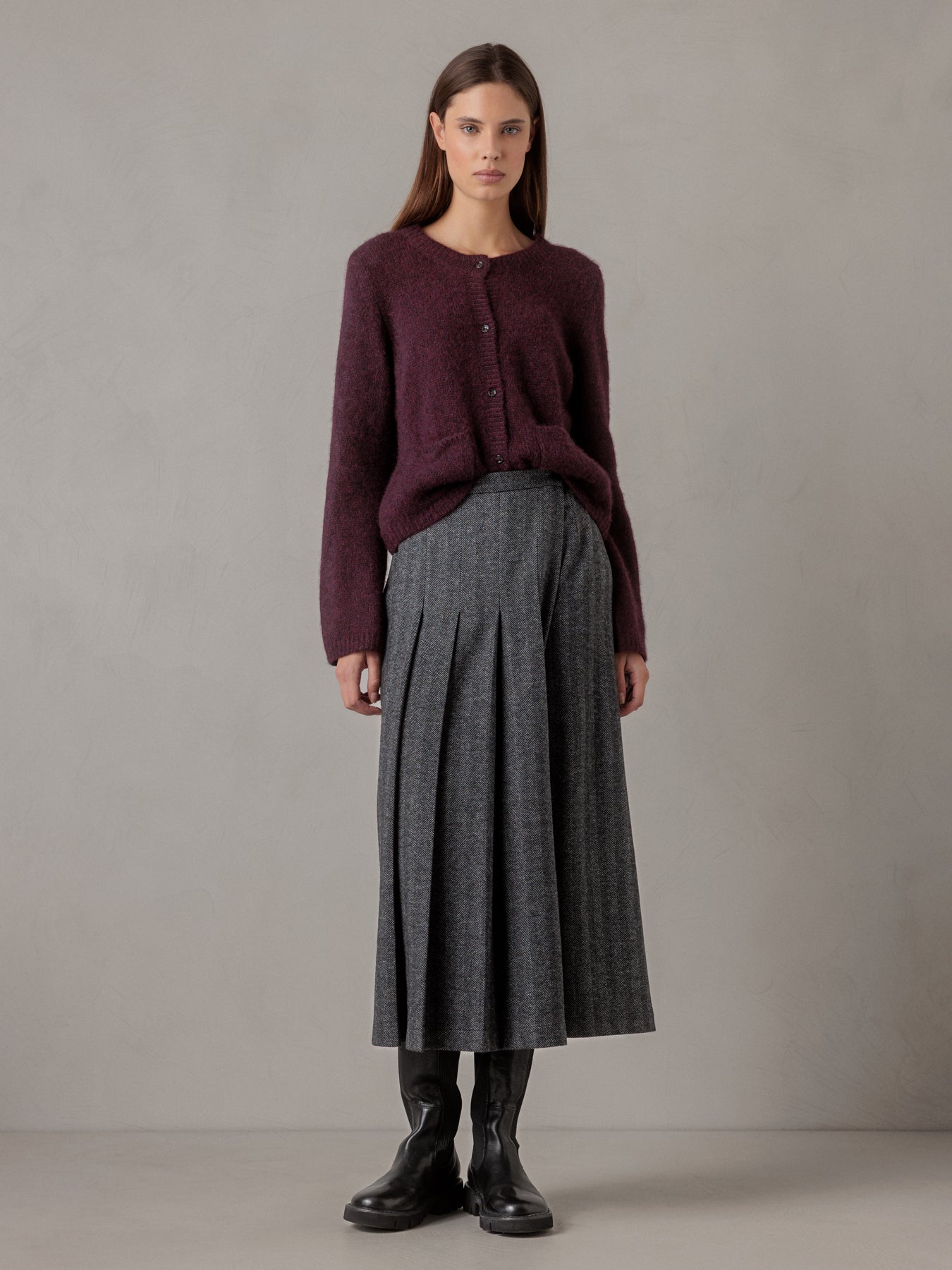 ALLUDE Strickjacke aus Cashmere Damen (68 WINE)