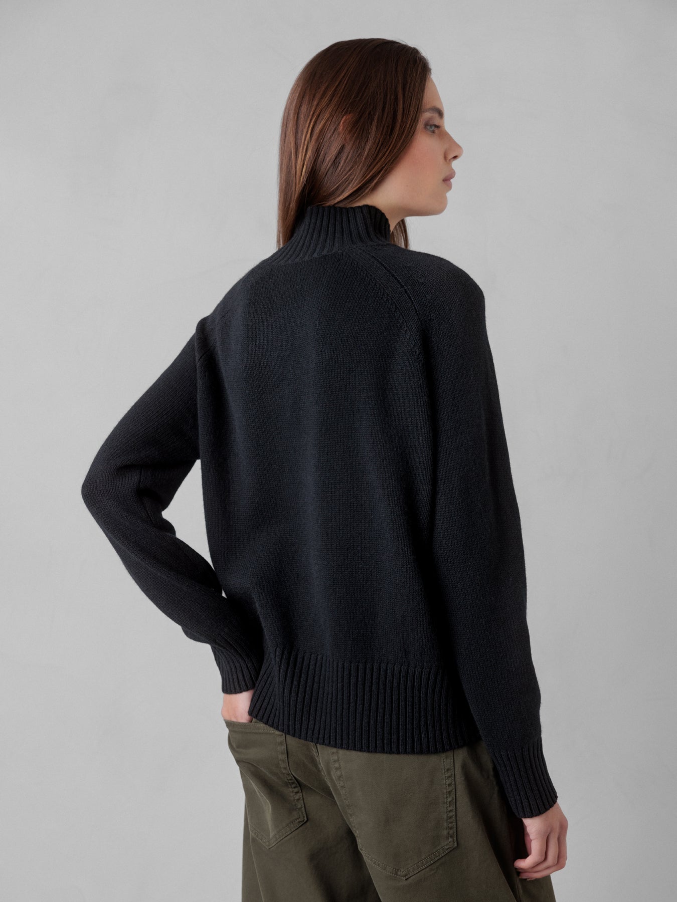 ALLUDE Pullover aus Schurwolle Damen (90 SCHWARZ)