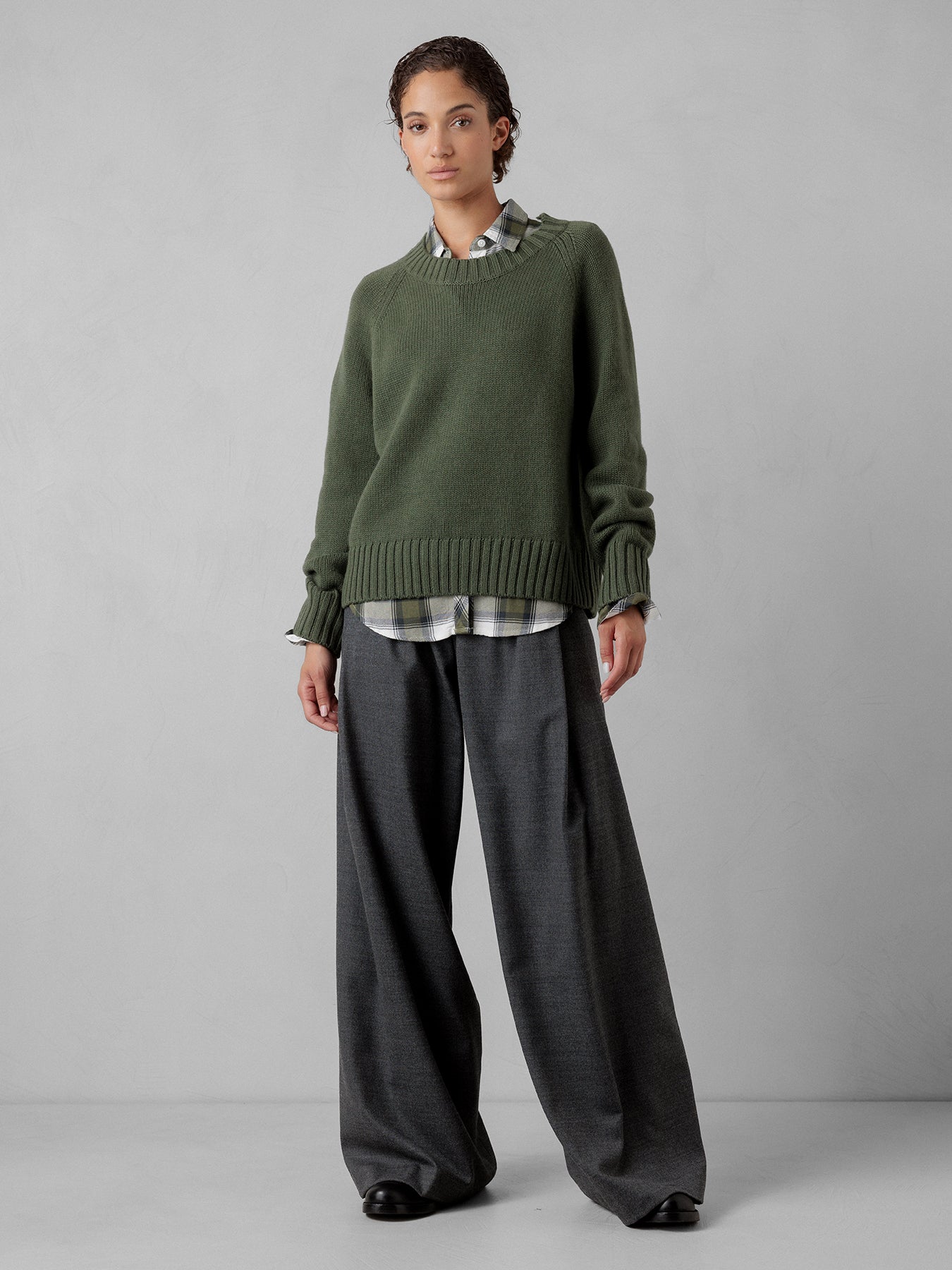 ALLUDE Pullover aus Schurwolle Damen (36 GRÜN)