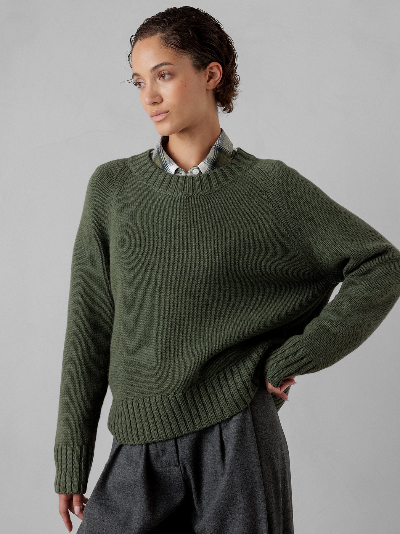 ALLUDE Pullover aus Schurwolle Damen (36 GRÜN)