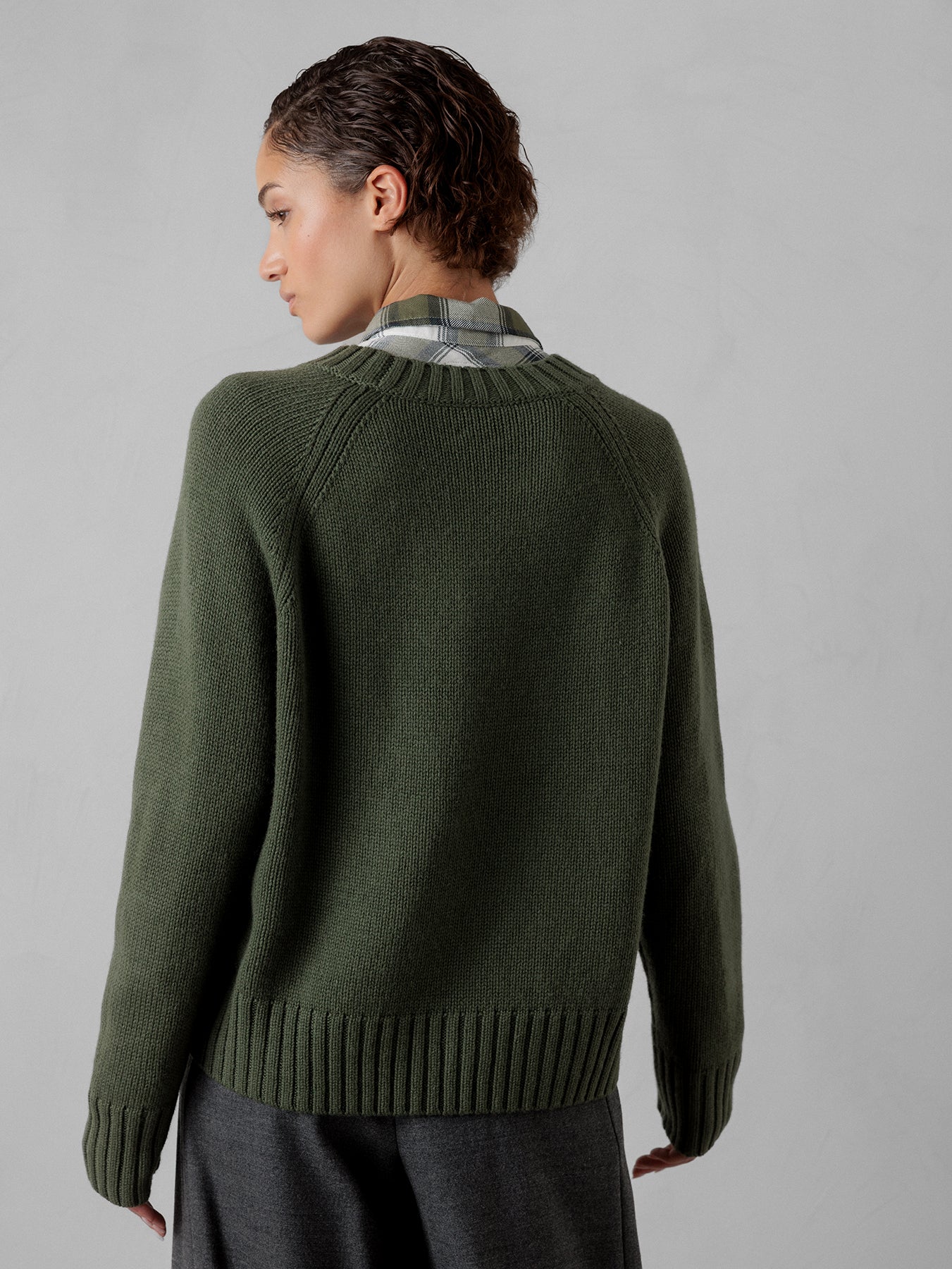 ALLUDE Pullover aus Schurwolle Damen (36 GRÜN)