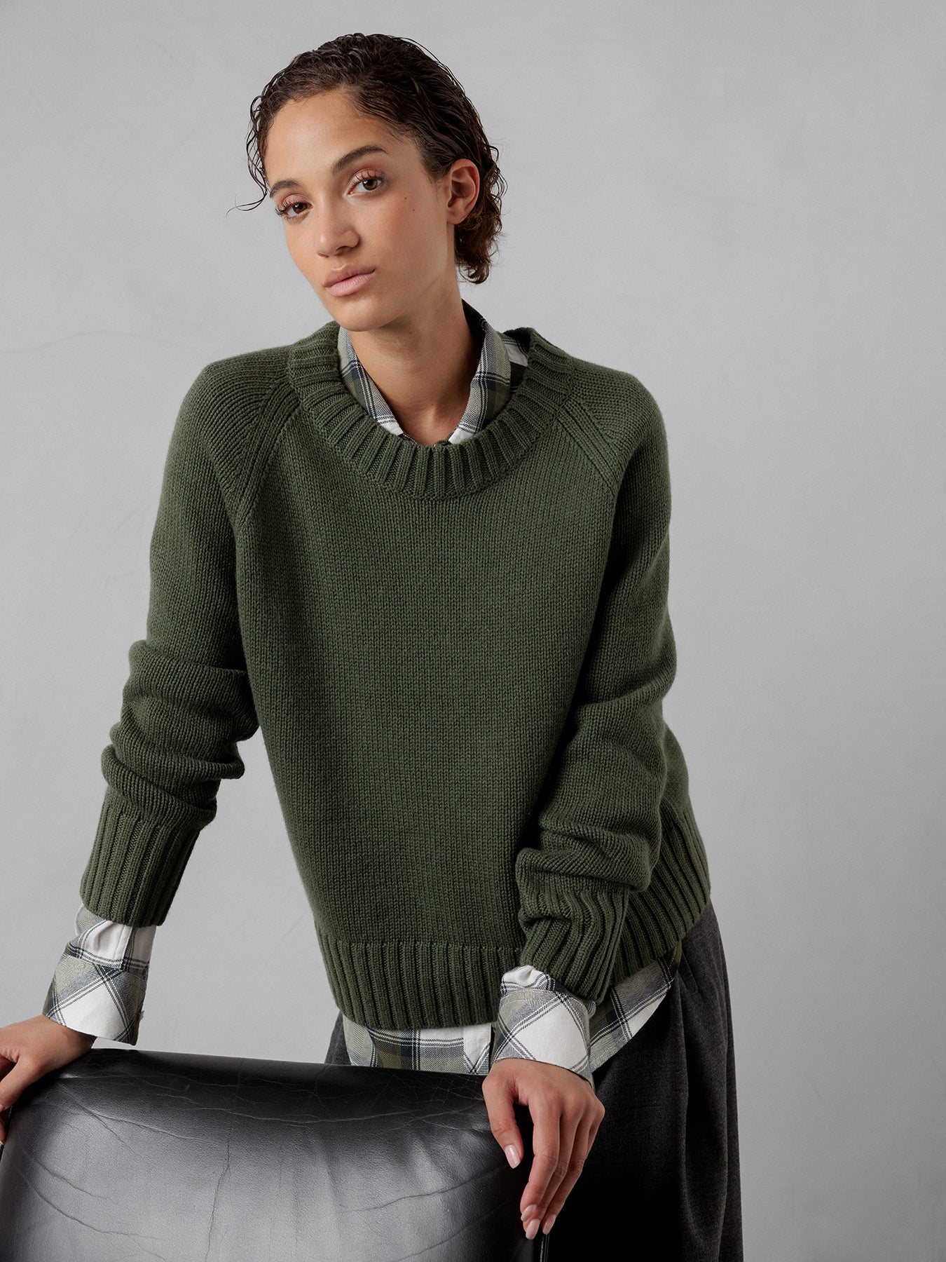 ALLUDE Pullover aus Schurwolle Damen (36 GRÜN)