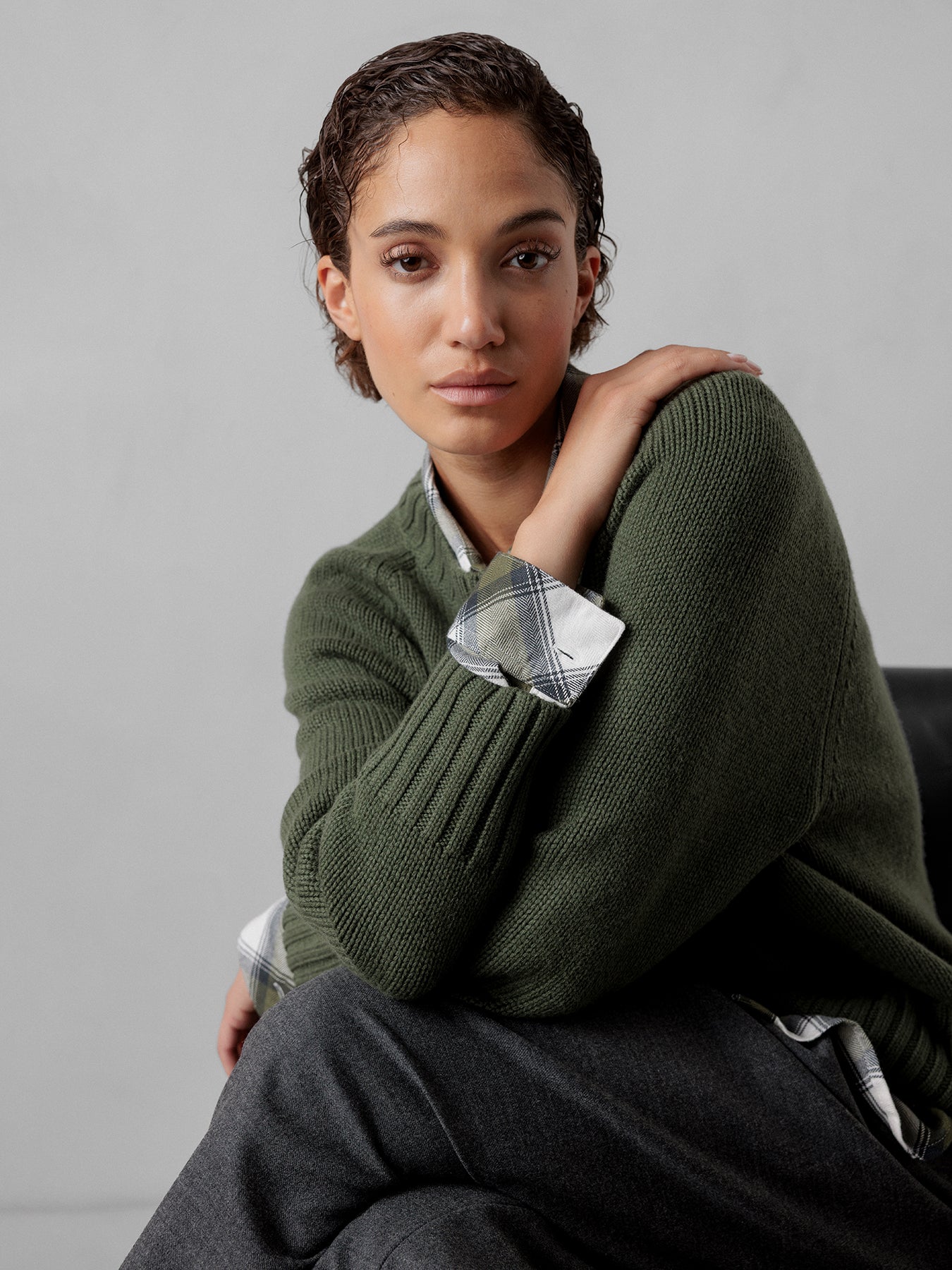 ALLUDE Pullover aus Schurwolle Damen (36 GRÜN)