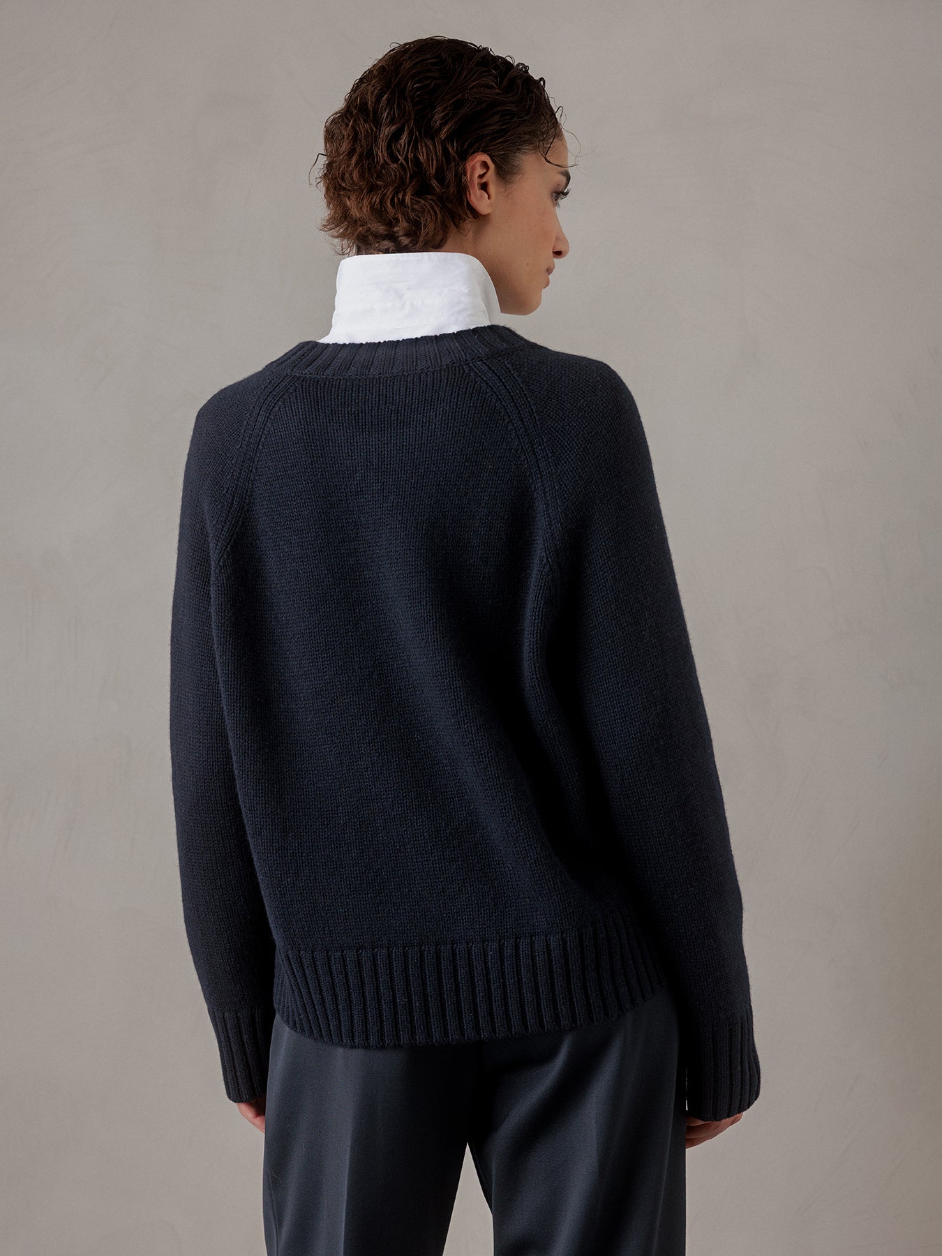 ALLUDE Pullover aus Schurwolle Damen (14 NAVY)