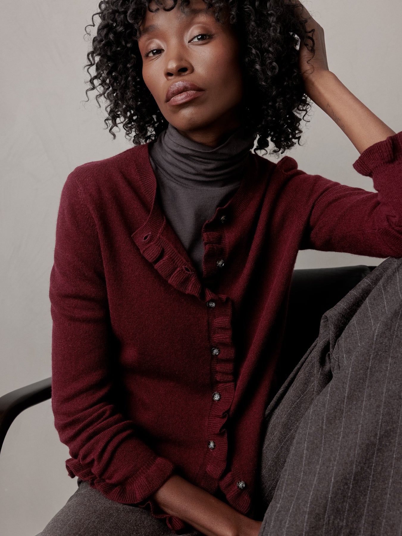 ALLUDE Strickjacke aus Schurwolle Damen (68 WINE)