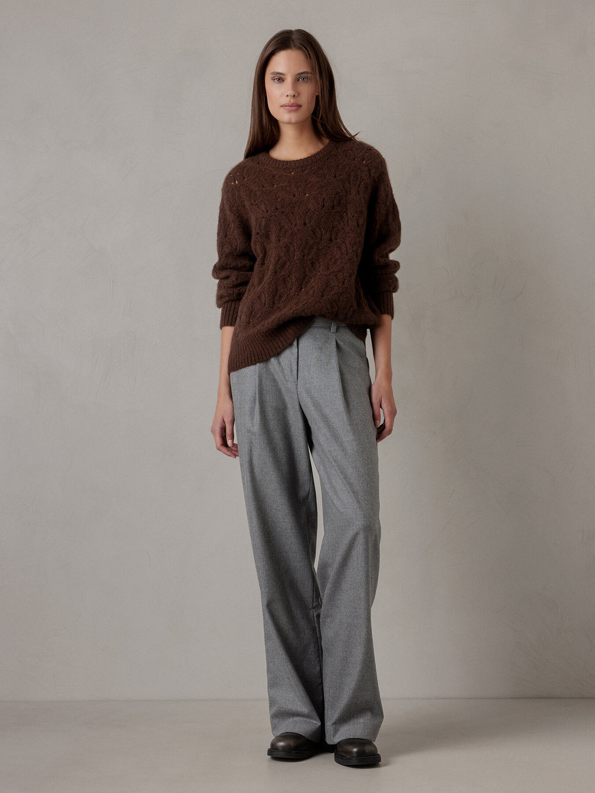 ALLUDE Pullover aus Cashmere Damen (49 DK BRAUN)