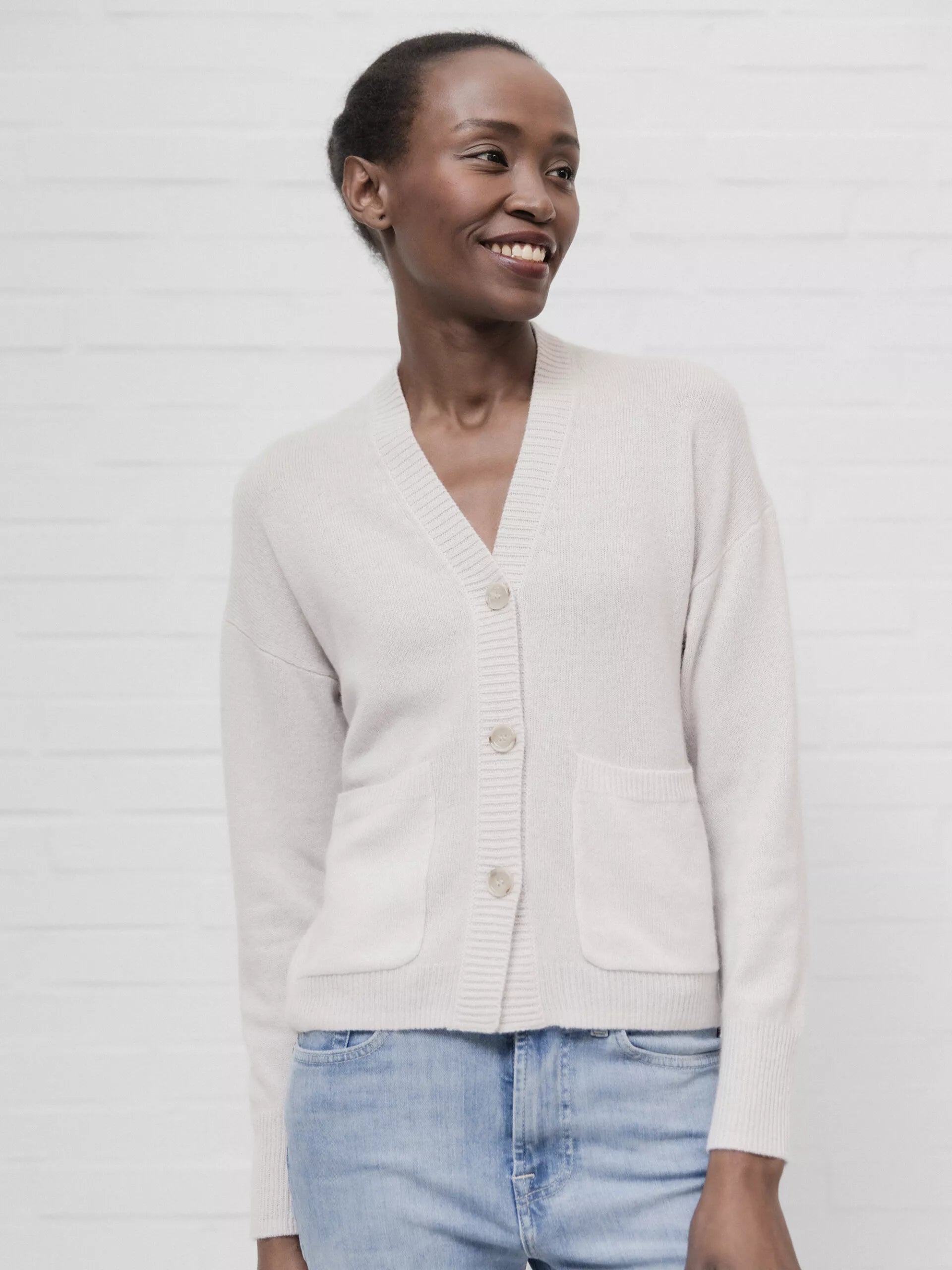 Strickcardigan Strickjacke Damen Kurzarm Kurzarm-Cardigan Mit