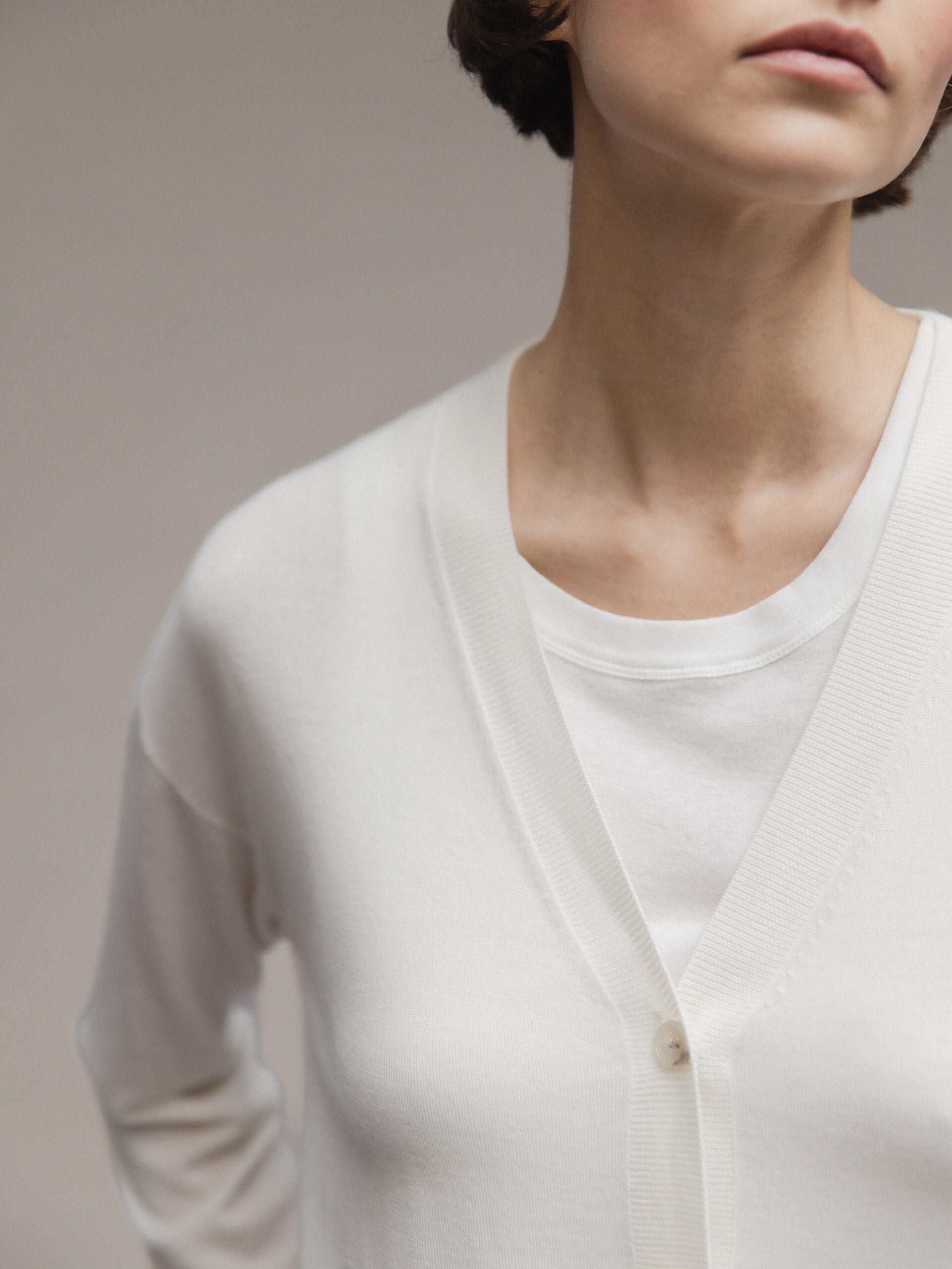 ALLUDE Strickjacke aus Schurwolle Damen (440 OFF WHITE)