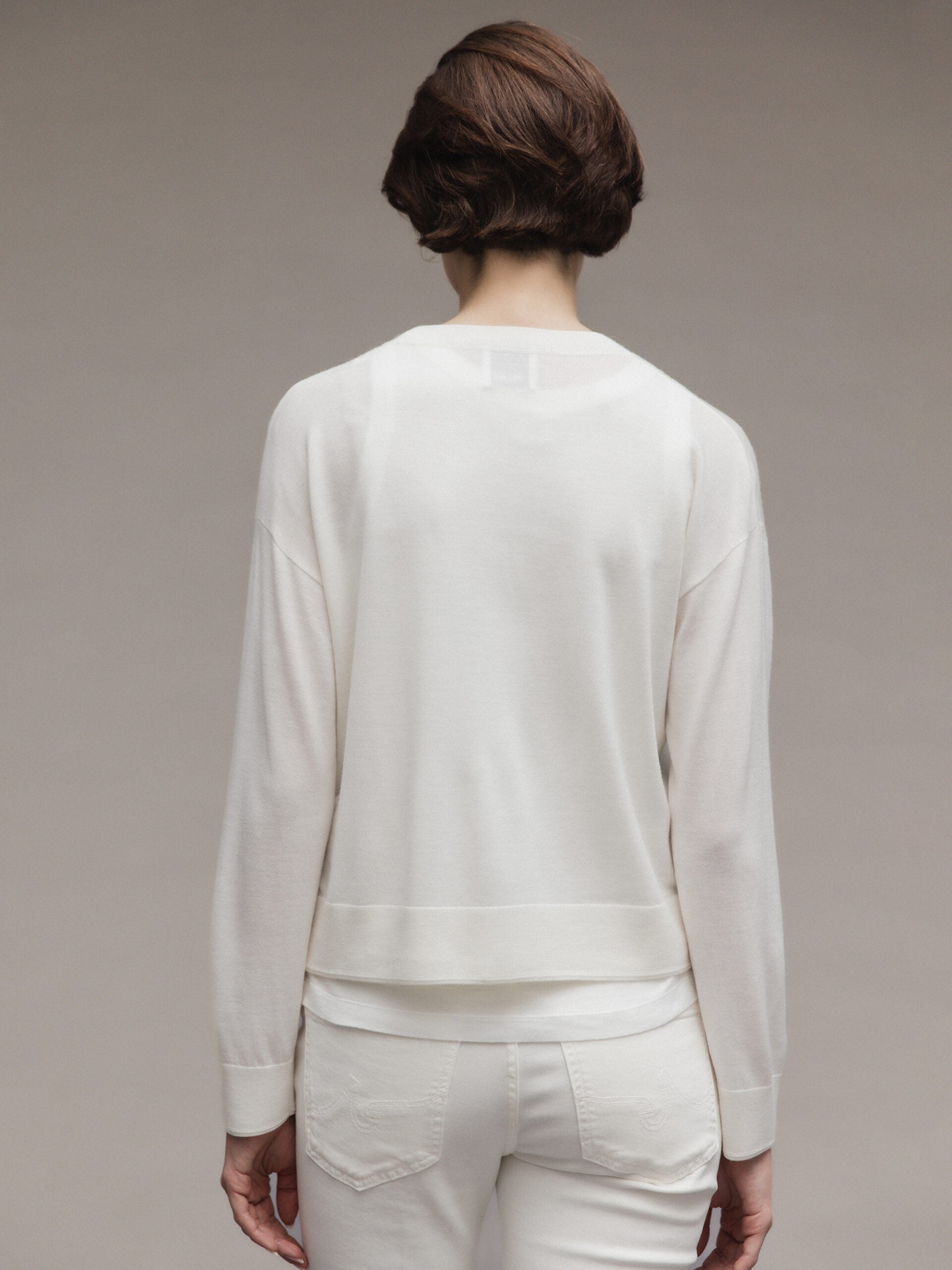 ALLUDE Strickjacke aus Schurwolle Damen (440 OFF WHITE)