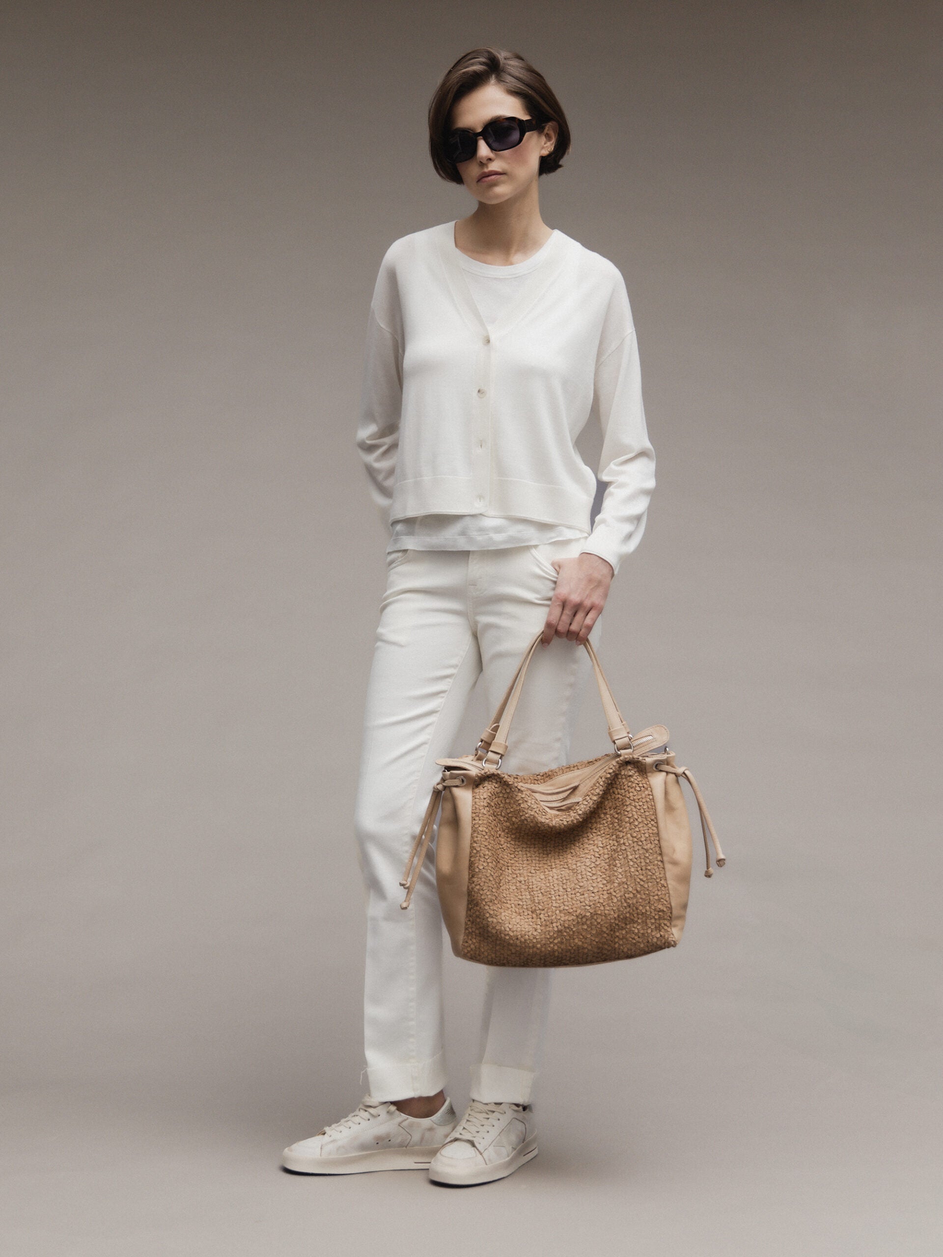 ALLUDE Strickjacke aus Schurwolle Damen (440 OFF WHITE)