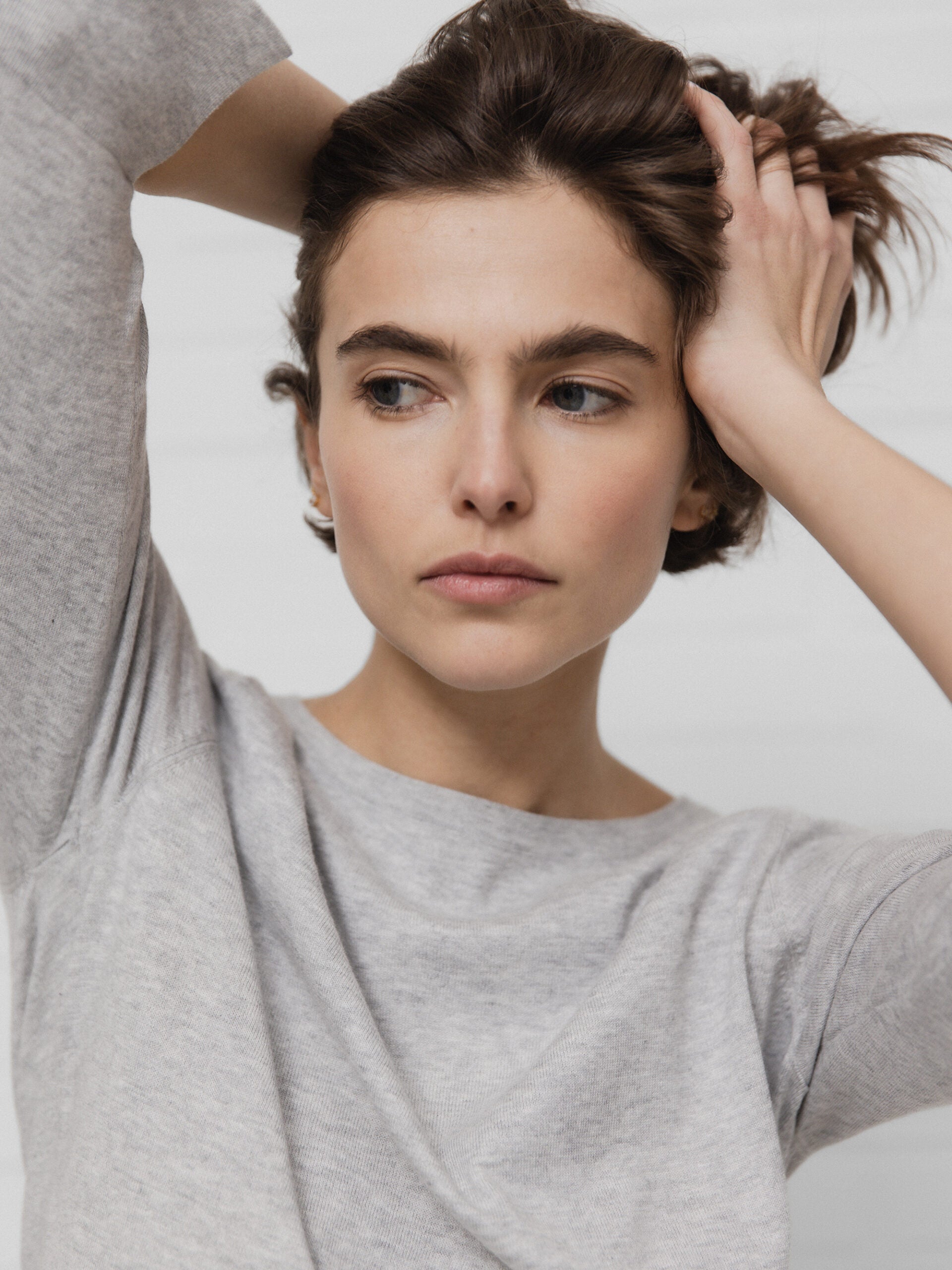 ALLUDE Feinstrickpullover Damen (81 LT GREY MEL)