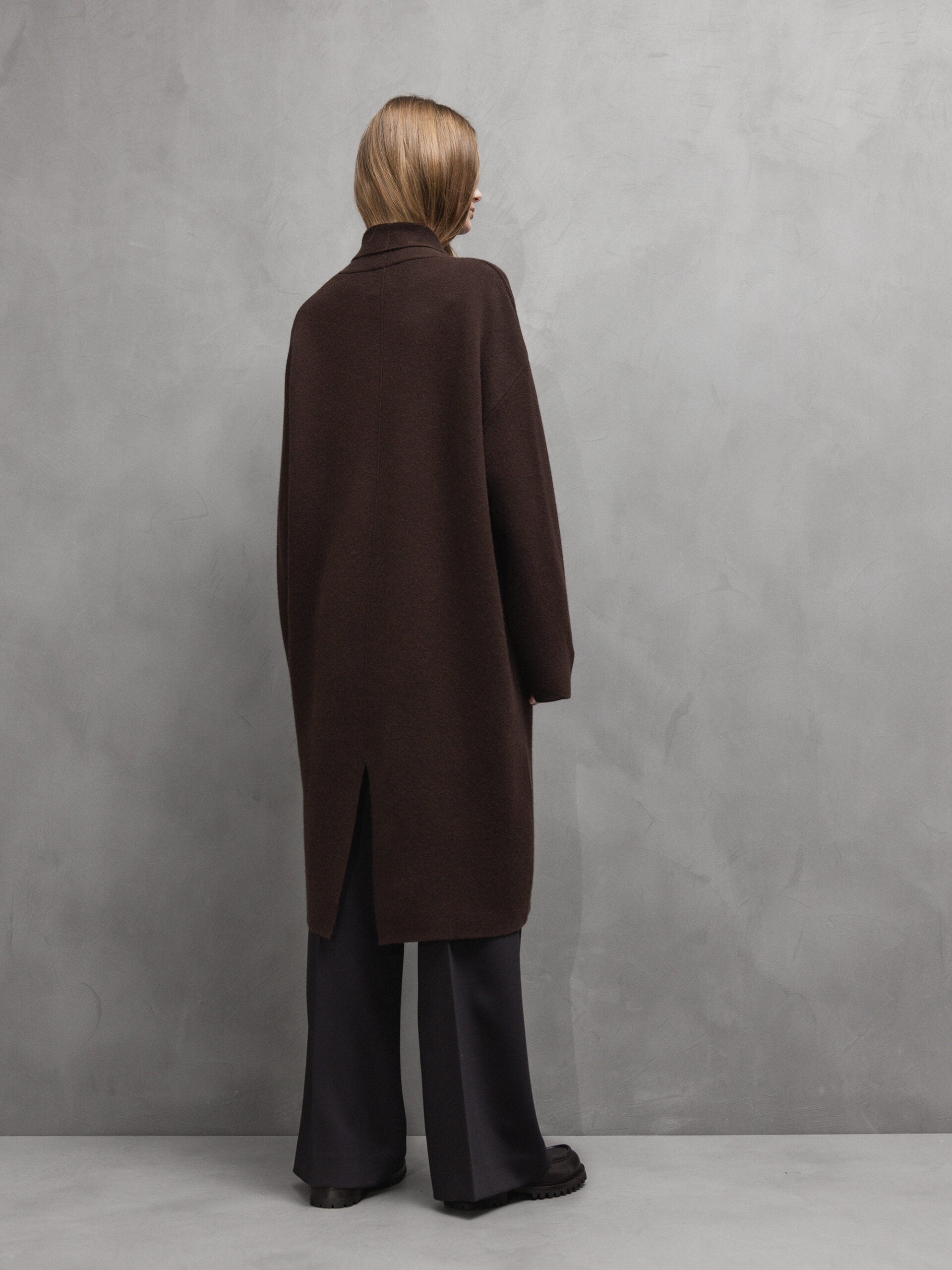 ALLUDE Mantel aus Schurwolle Damen (49 DK BRAUN)