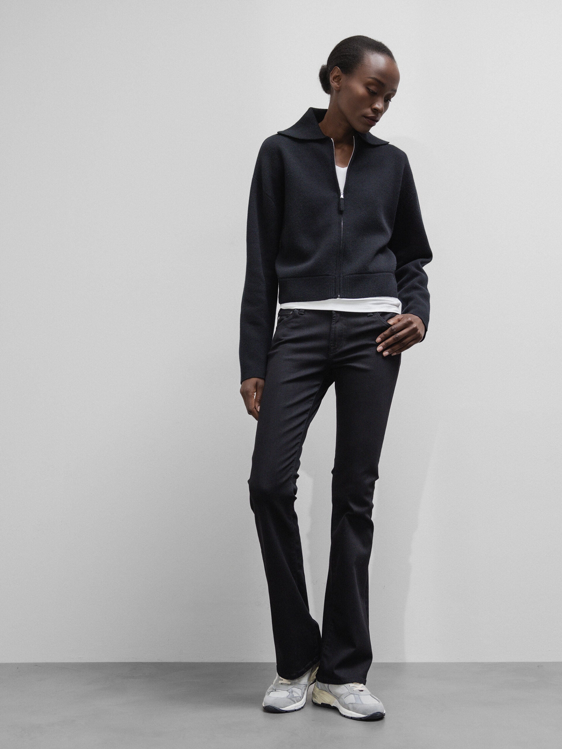 ALLUDE Strickjacke aus Schurwolle Damen (90 SCHWARZ)