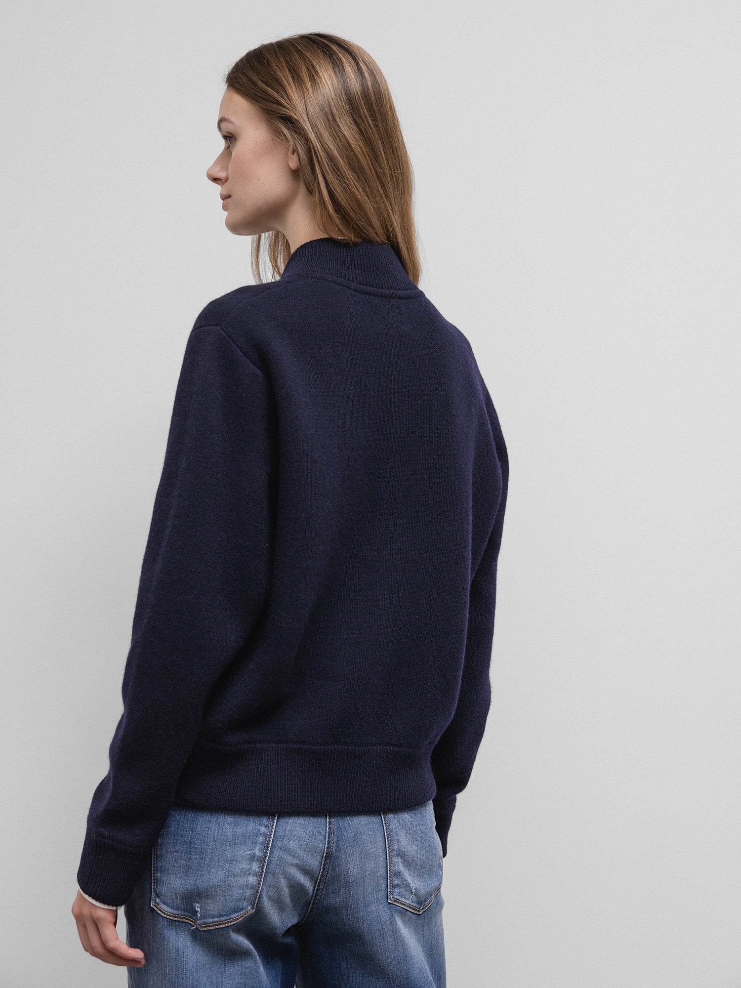 ALLUDE Strickjacke aus Schurwolle Damen (14 NAVY)