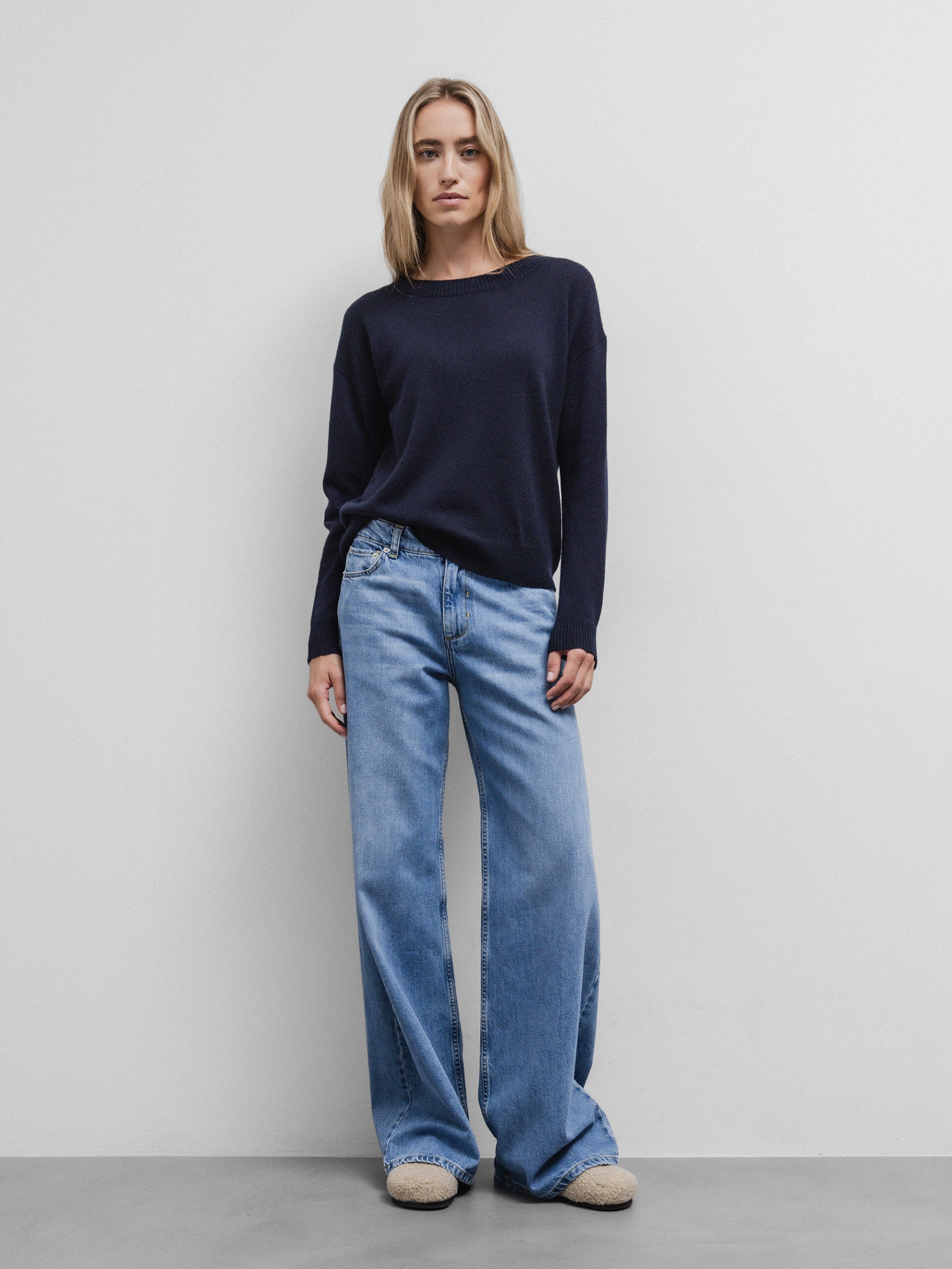 ALLUDE Pullover aus Cashmere Damen (14 NAVY)