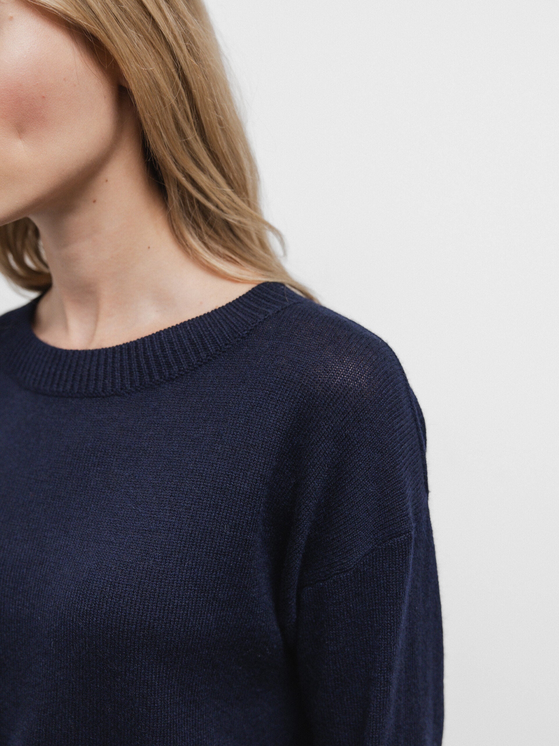 ALLUDE Pullover aus Cashmere Damen (14 NAVY)