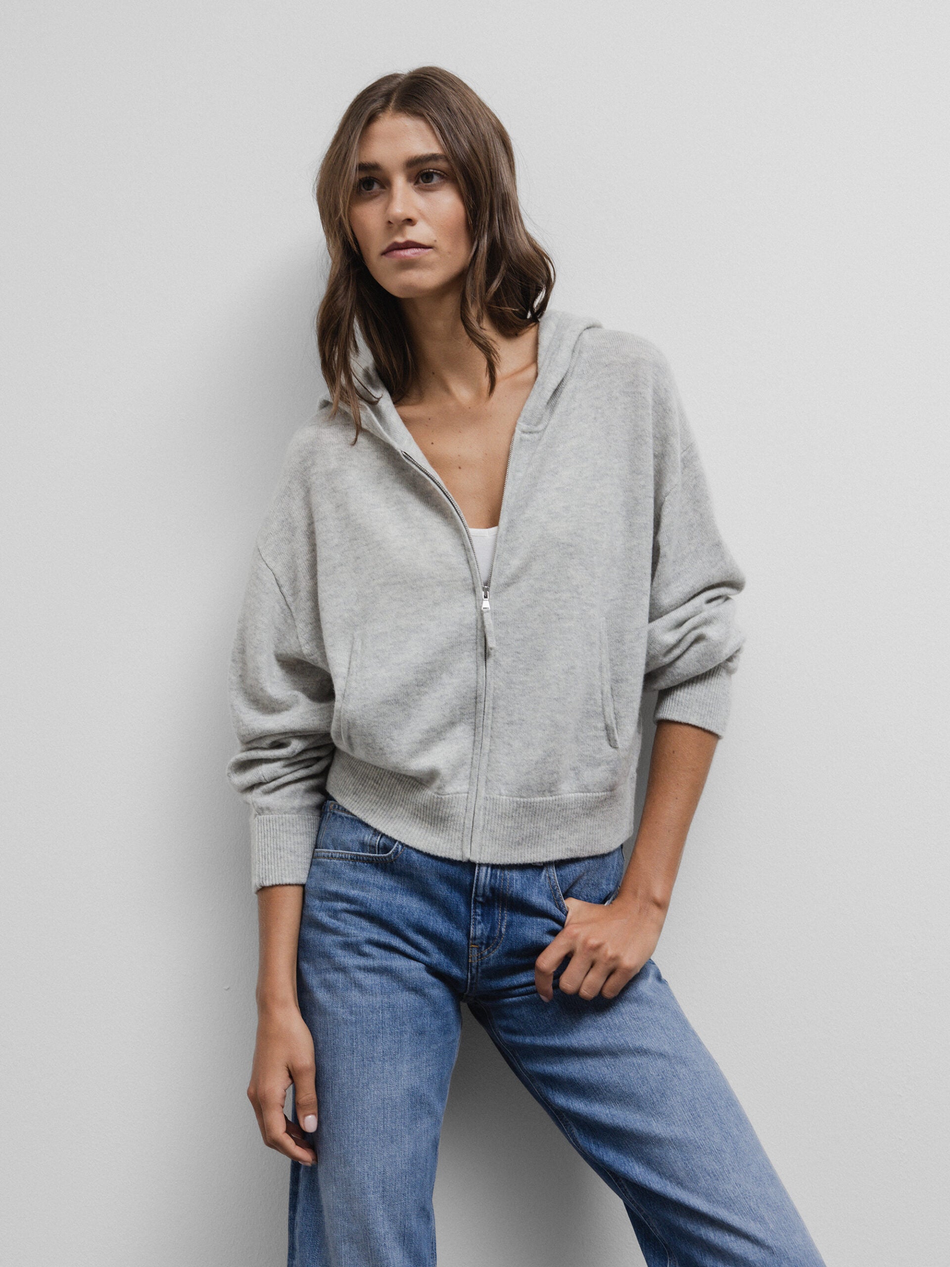 ALLUDE Strickjacke Damen (81 H GRAU MEL)