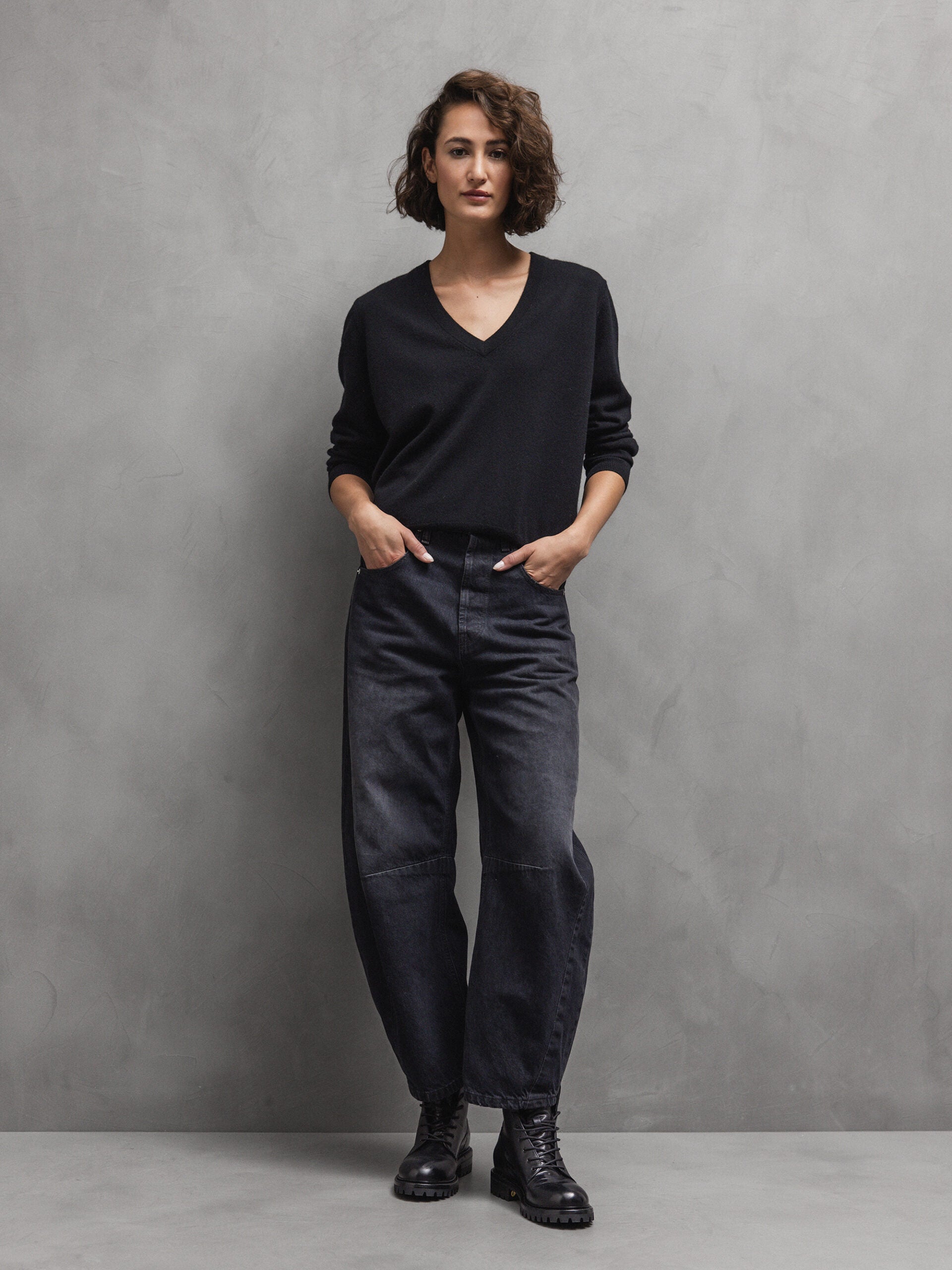 ALLUDE Feinstrickpullover aus Cashmere Damen (90 SCHWARZ)