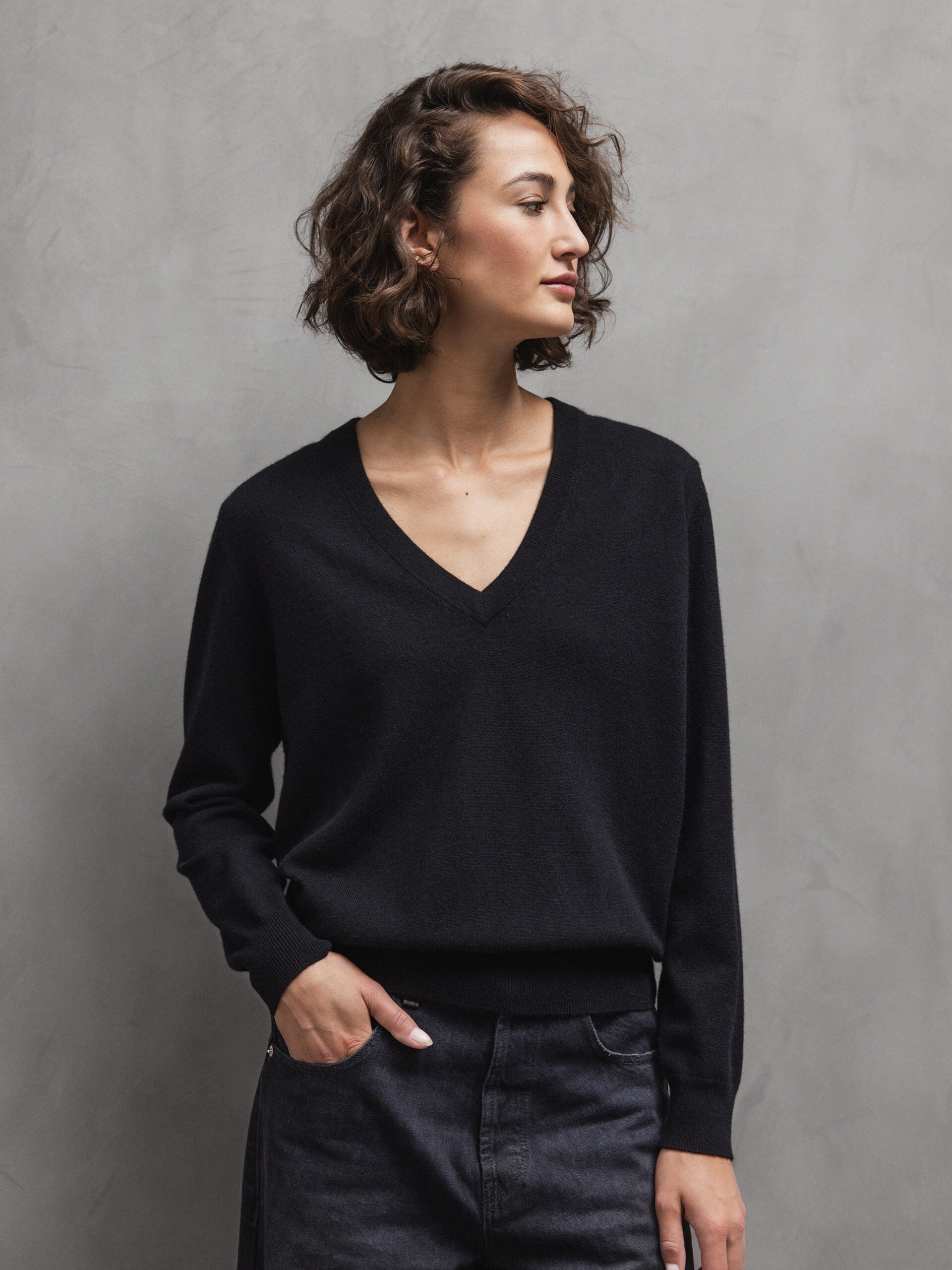 ALLUDE Feinstrickpullover aus Cashmere Damen (90 SCHWARZ)