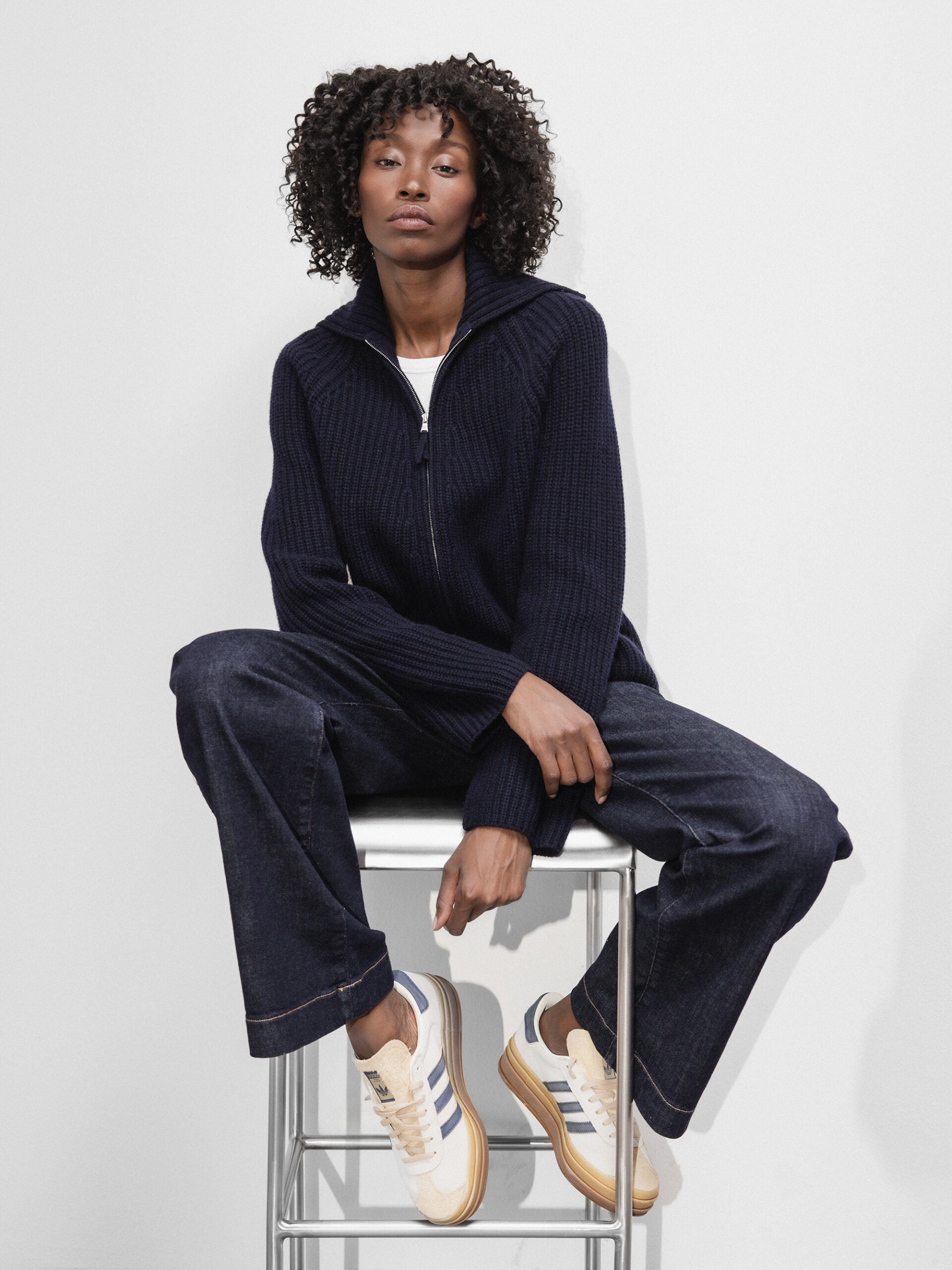 ALLUDE Strickjacke aus Schurwolle Damen (14 NAVY)