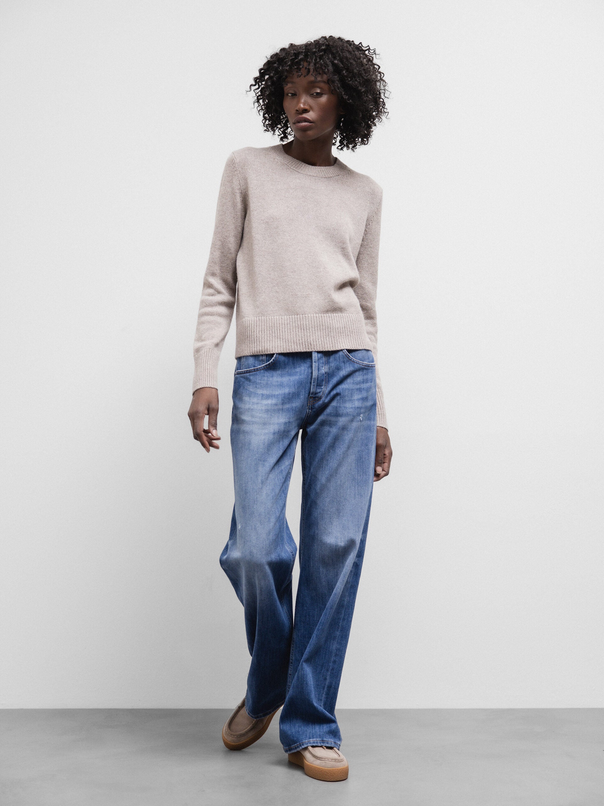 ALLUDE Pullover aus Cashmere Damen (46 TAUPE MEL)