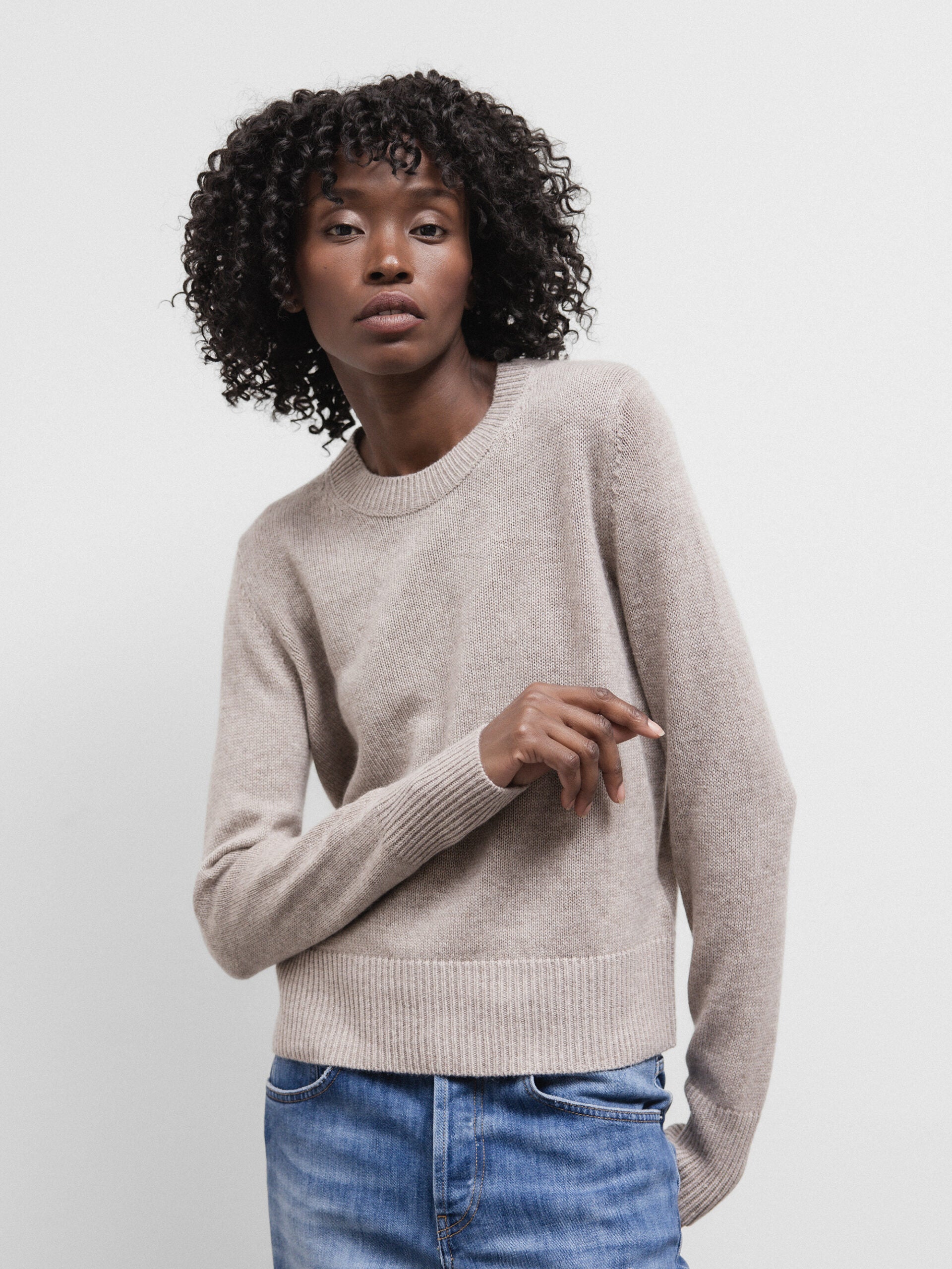 ALLUDE Pullover aus Cashmere Damen (46 TAUPE MEL)