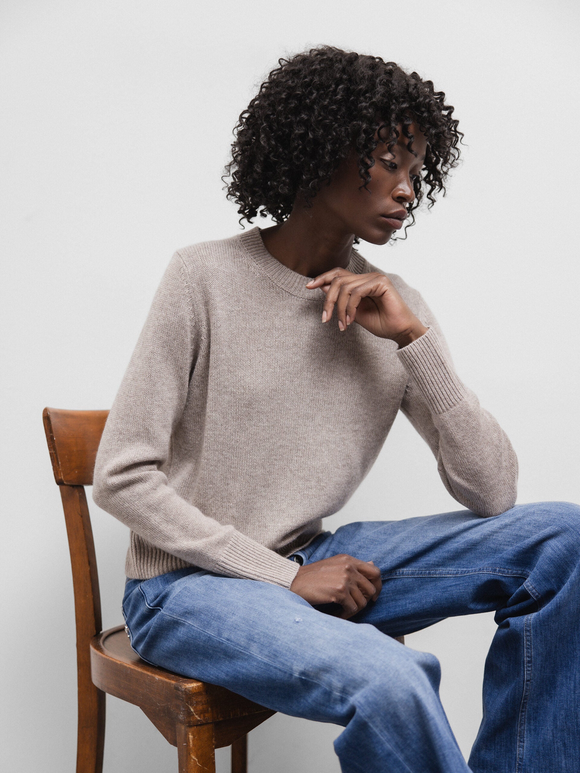 ALLUDE Pullover aus Cashmere Damen (46 TAUPE MEL)