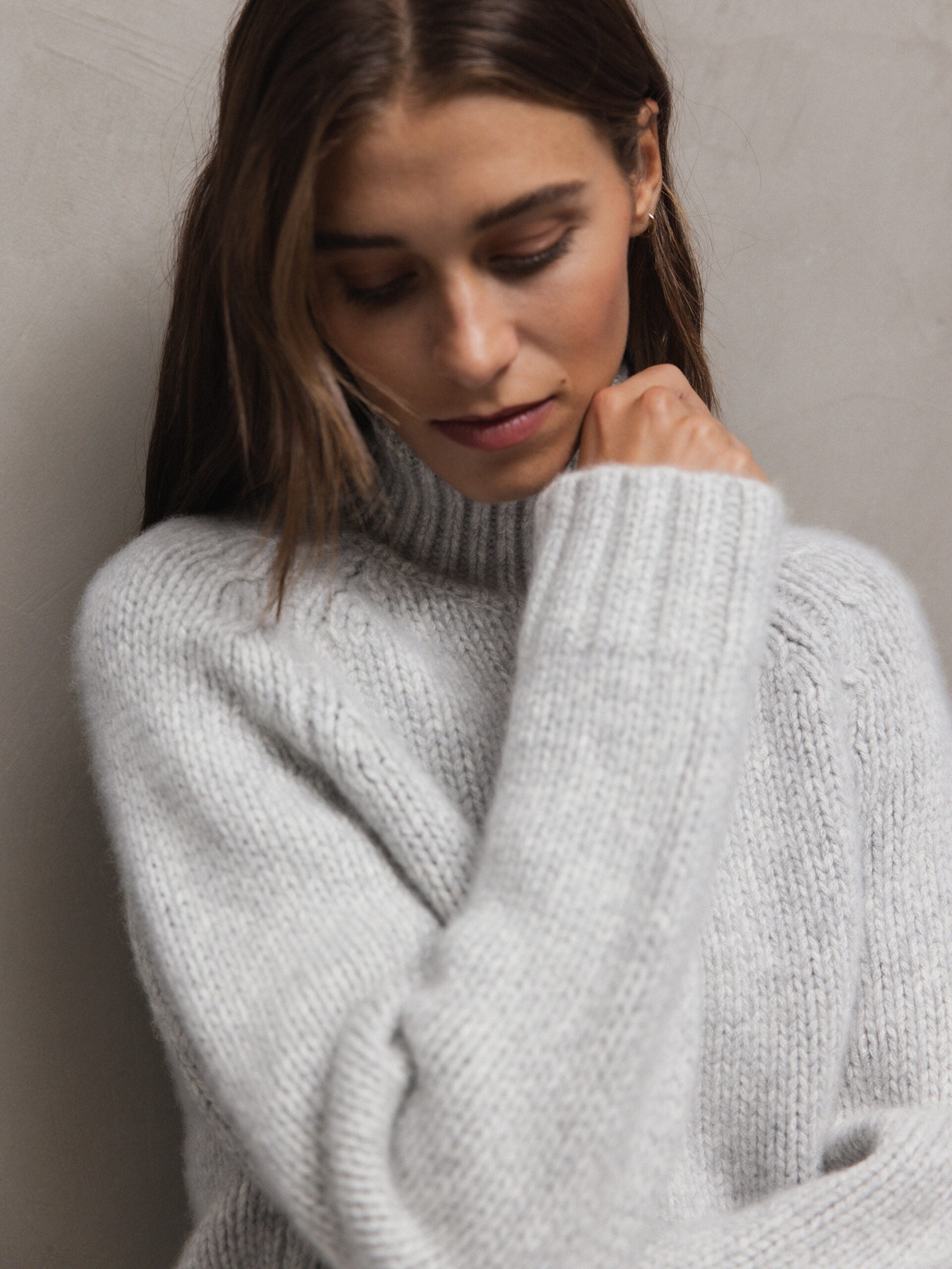 ALLUDE Pullover aus Cashmere Damen (81 SILBER MEL)