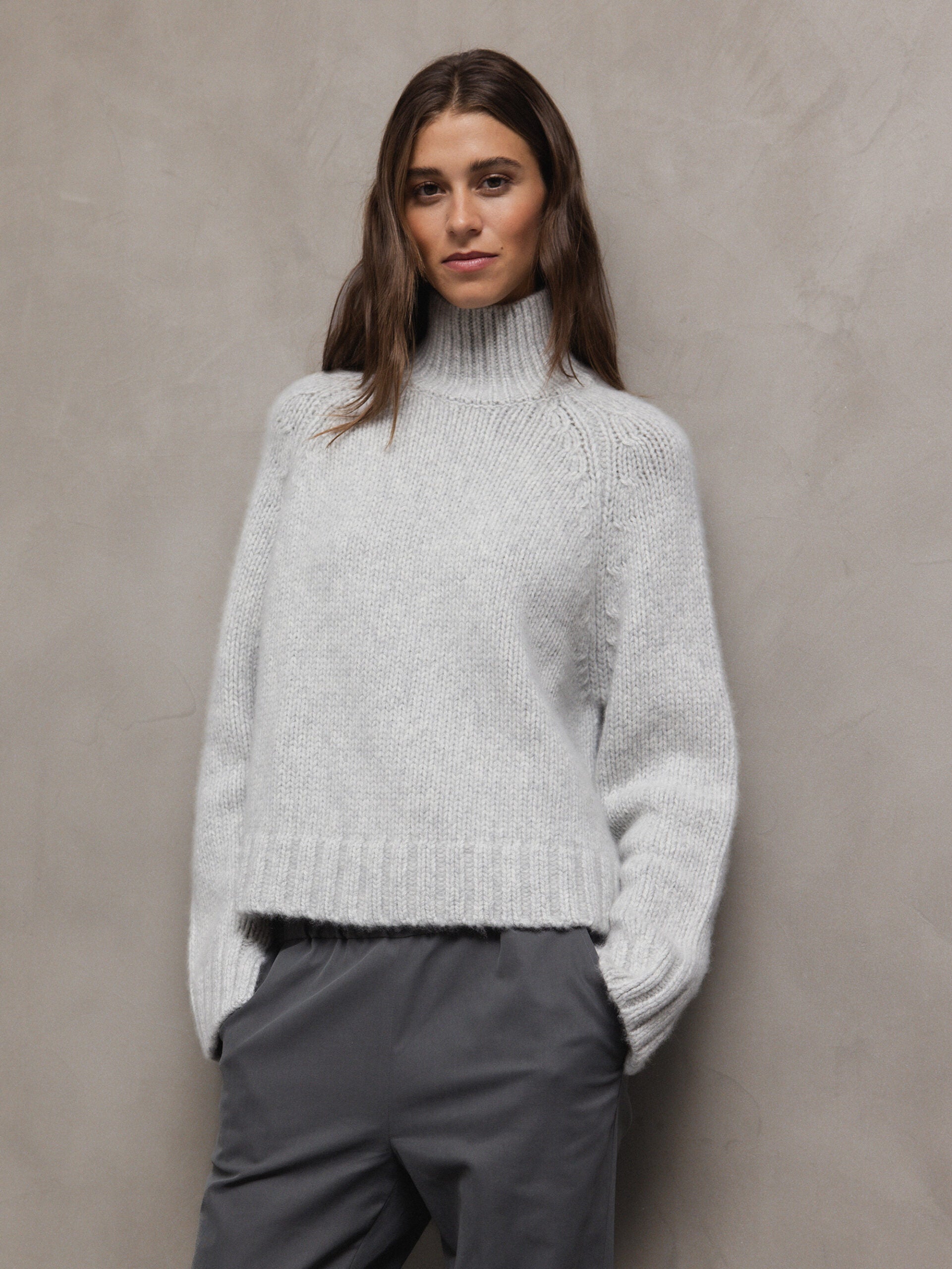 ALLUDE Pullover aus Cashmere Damen (81 SILBER MEL)