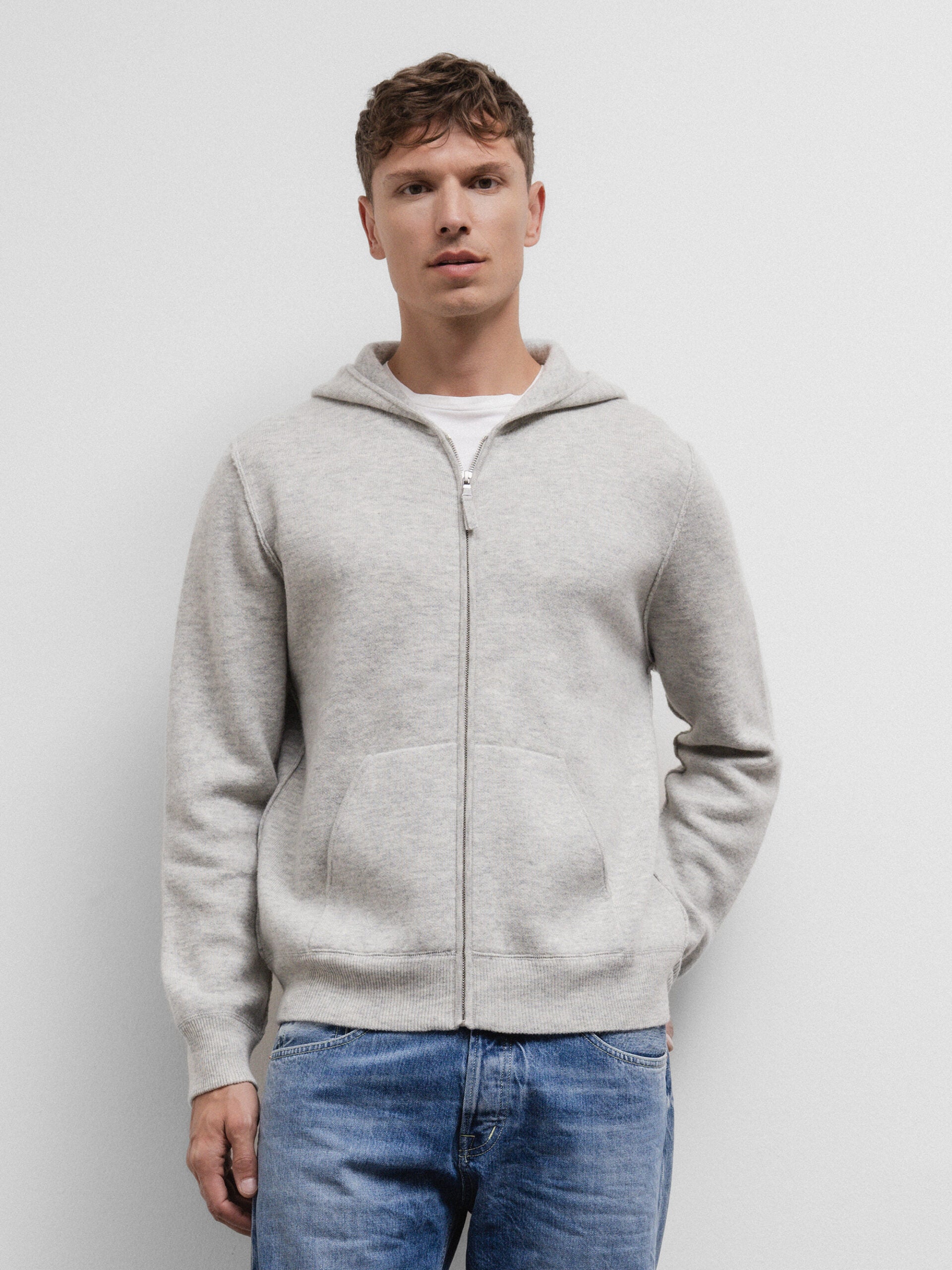 ALLUDE Strickjacke aus Cashmere Herren (81 GRAU MEL)