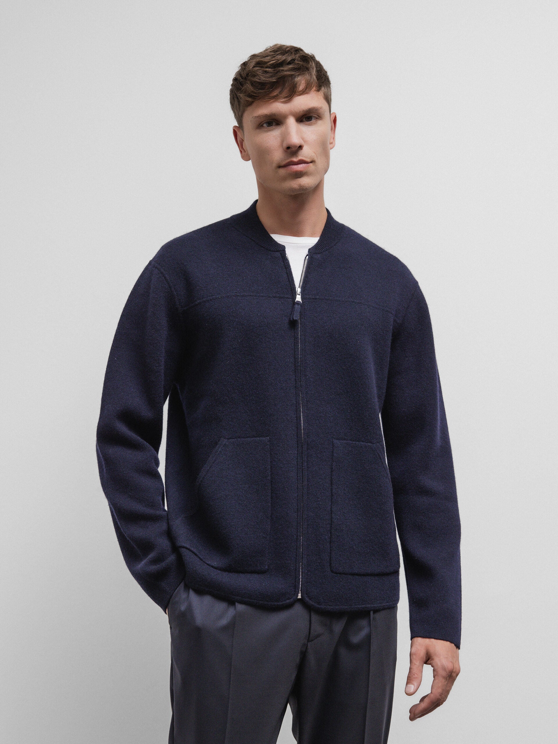 ALLUDE Strickjacke aus Schurwolle Herren (14 NAVY)