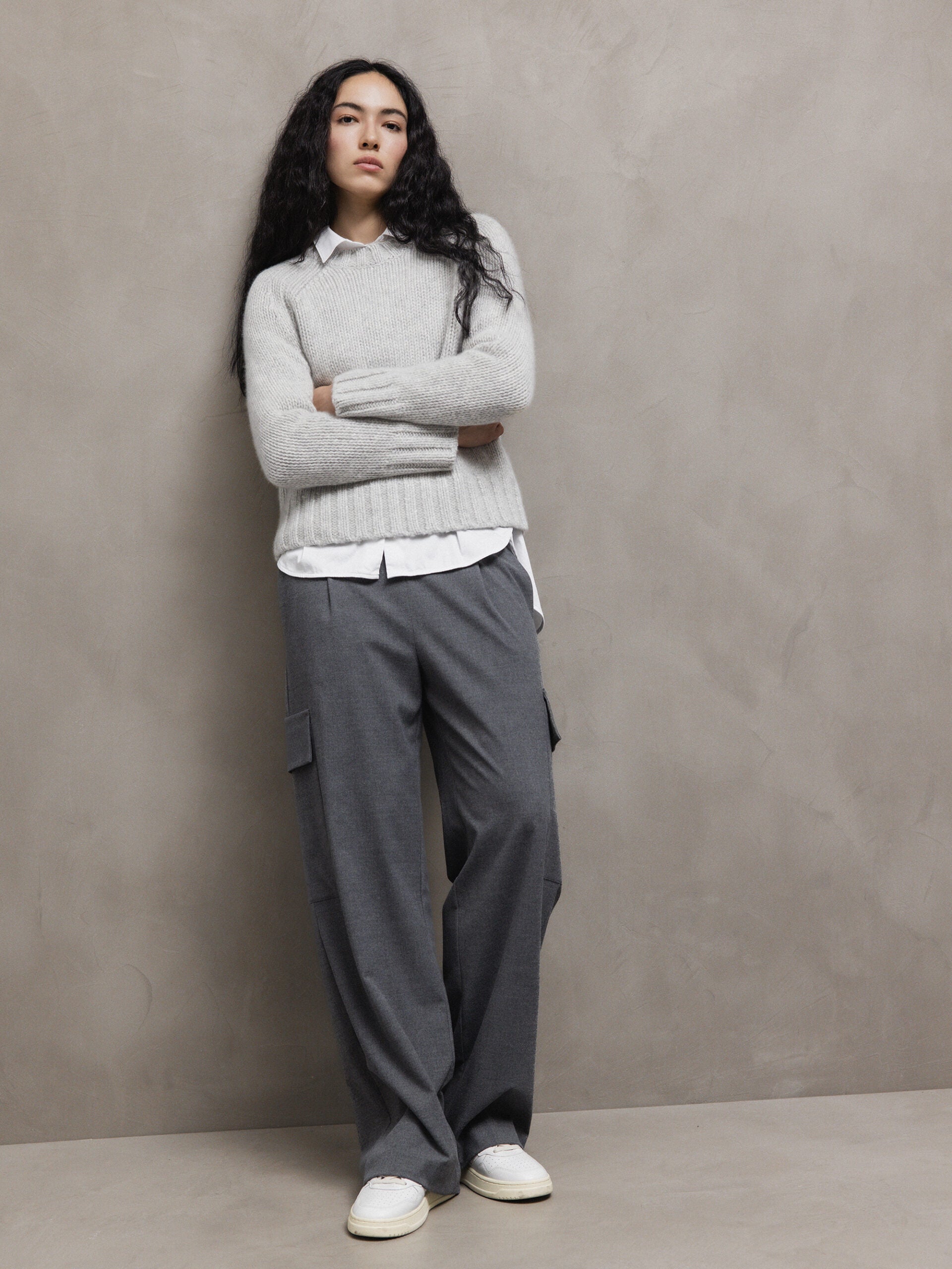 ALLUDE Pullover aus Cashmere Damen (81 SILBER MEL)