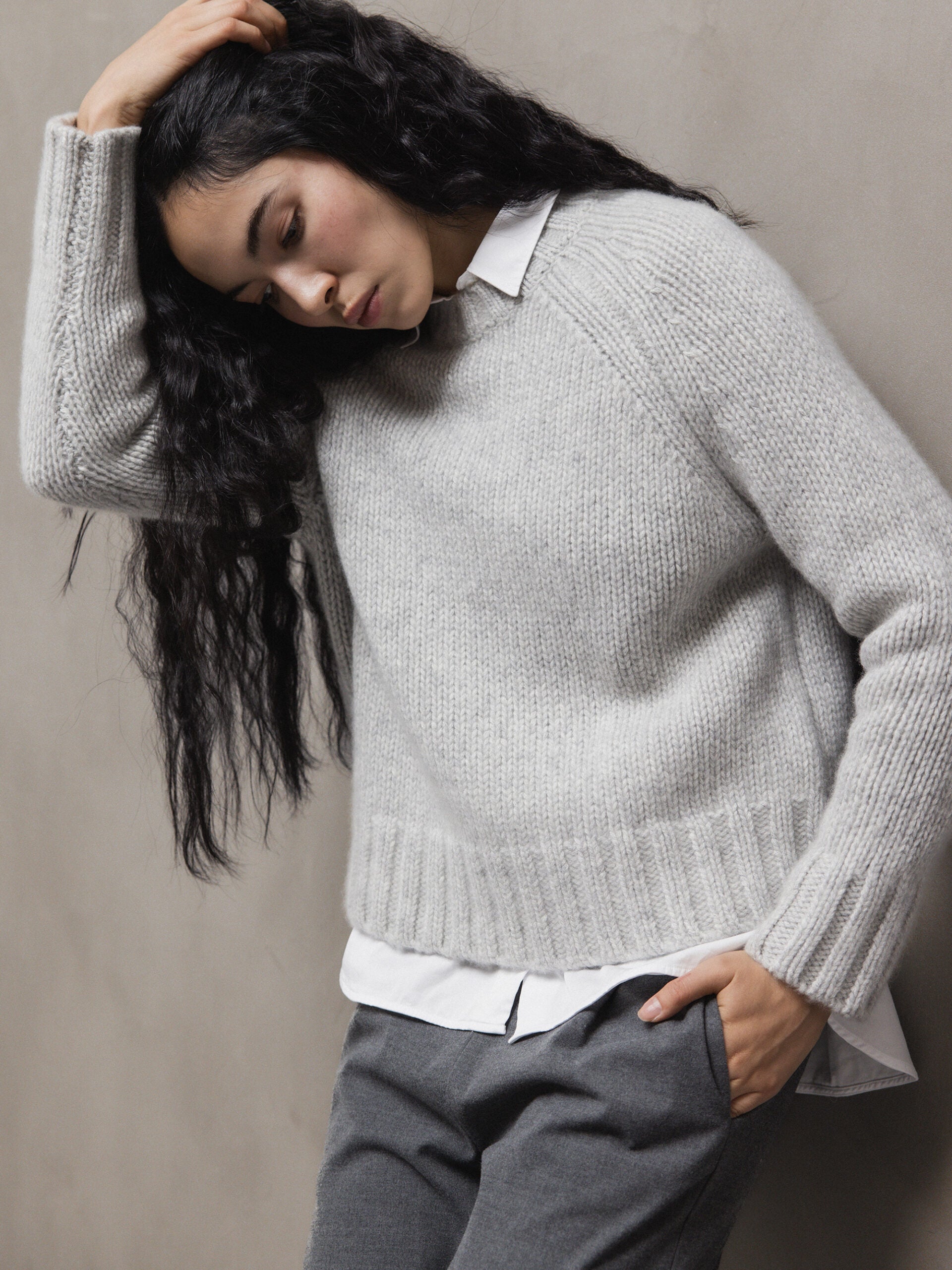 ALLUDE Pullover aus Cashmere Damen (81 SILBER MEL)