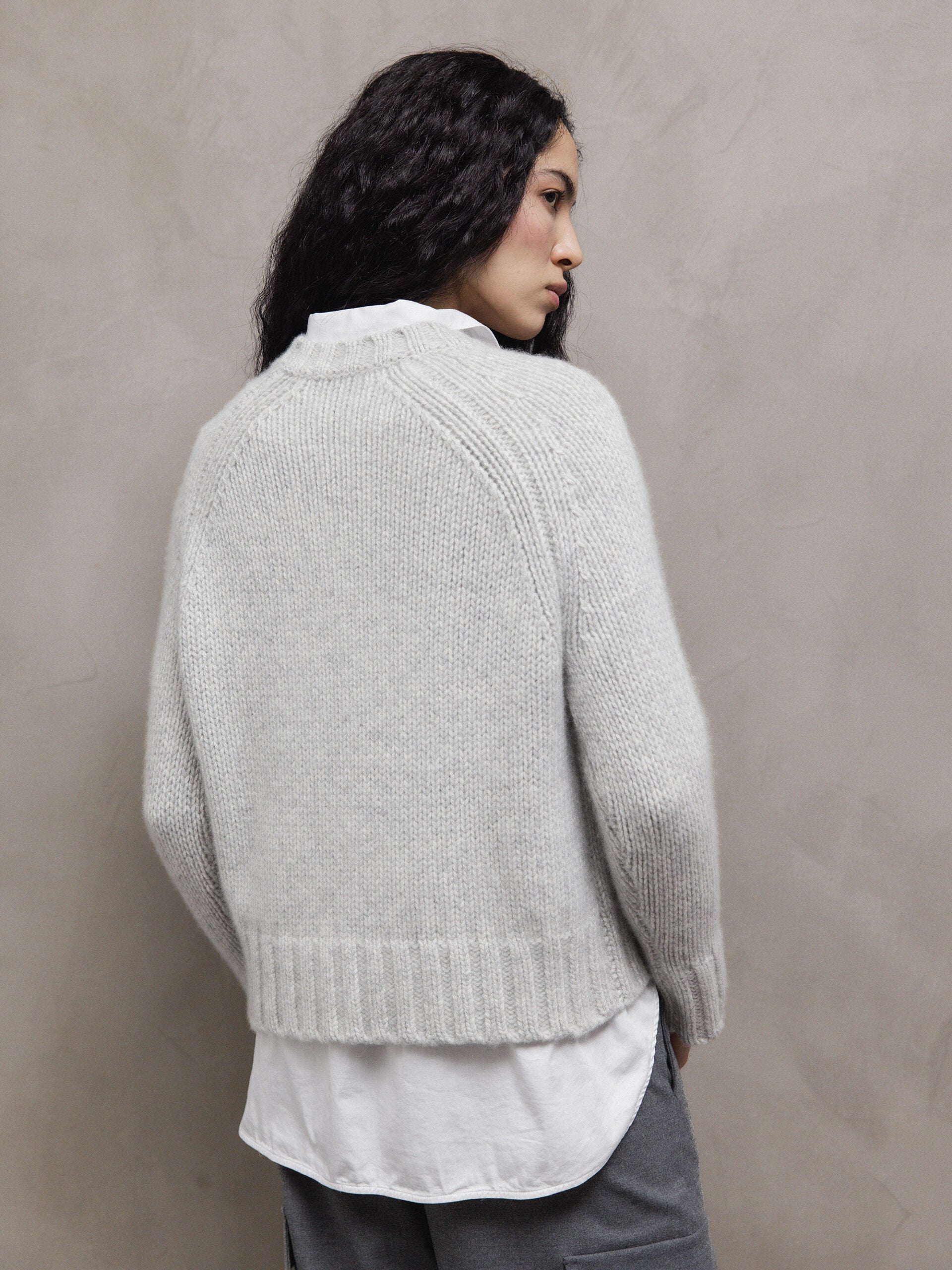 ALLUDE Pullover aus Cashmere Damen (81 SILBER MEL)