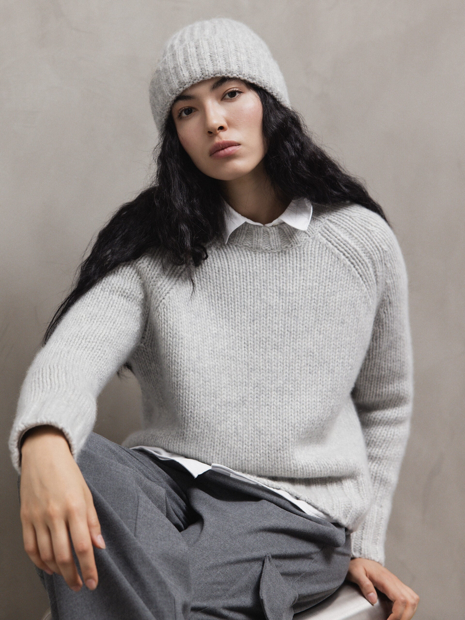 ALLUDE Pullover aus Cashmere Damen (81 SILBER MEL)