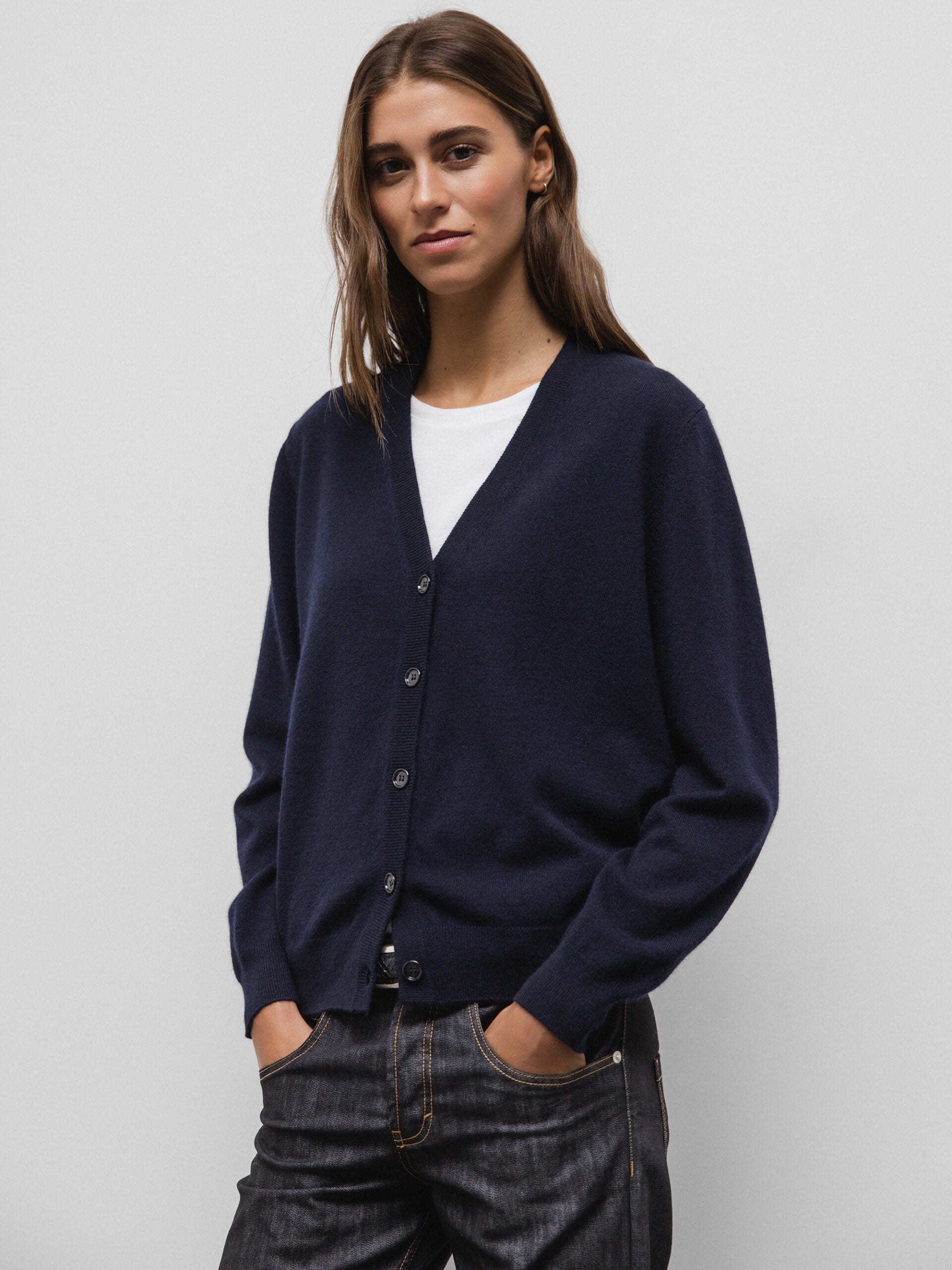 ALLUDE Strickjacke Damen (14 NAVY)