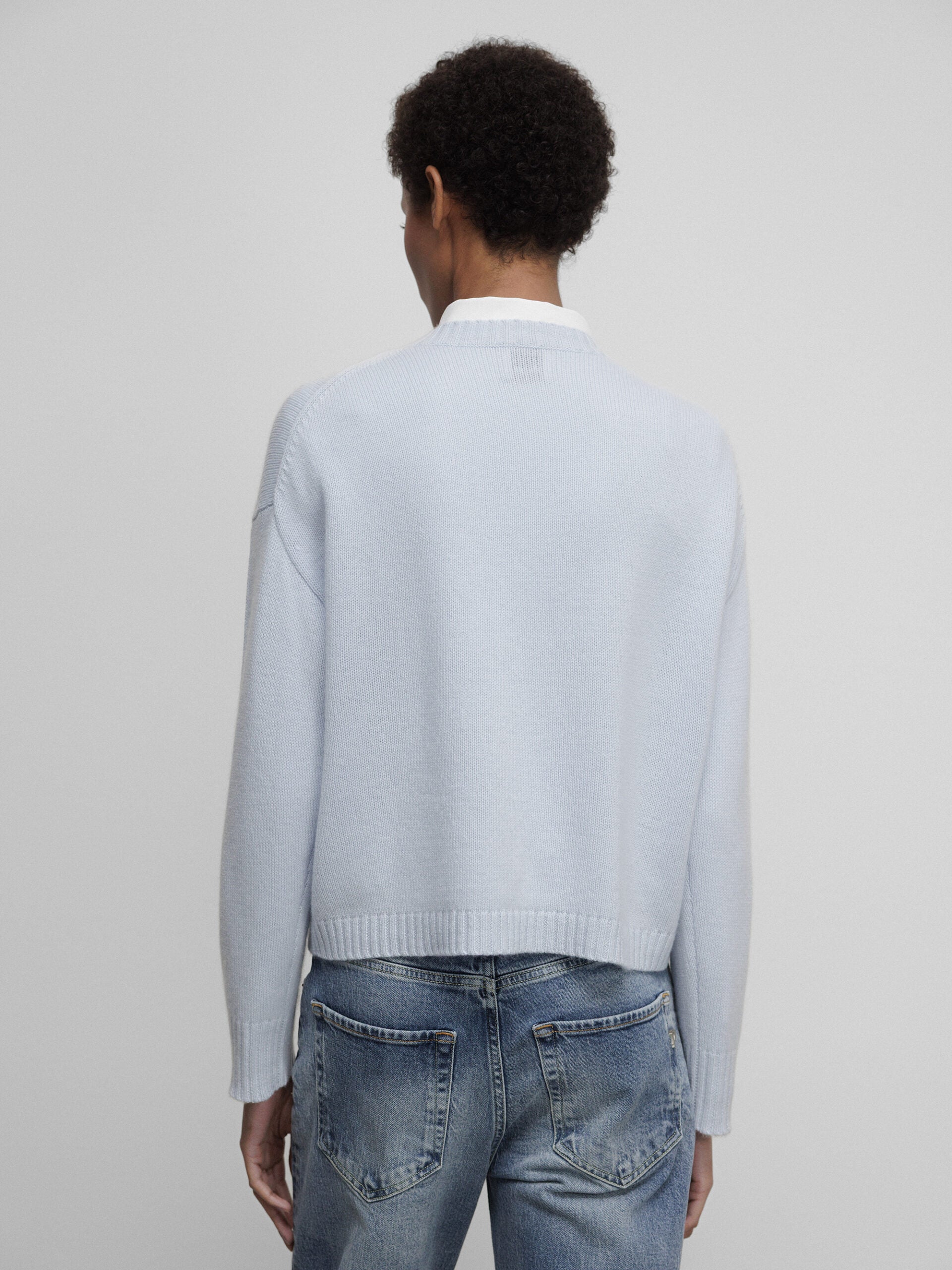 ALLUDE Pullover aus Cashmere Damen (10 HELLBLAU)
