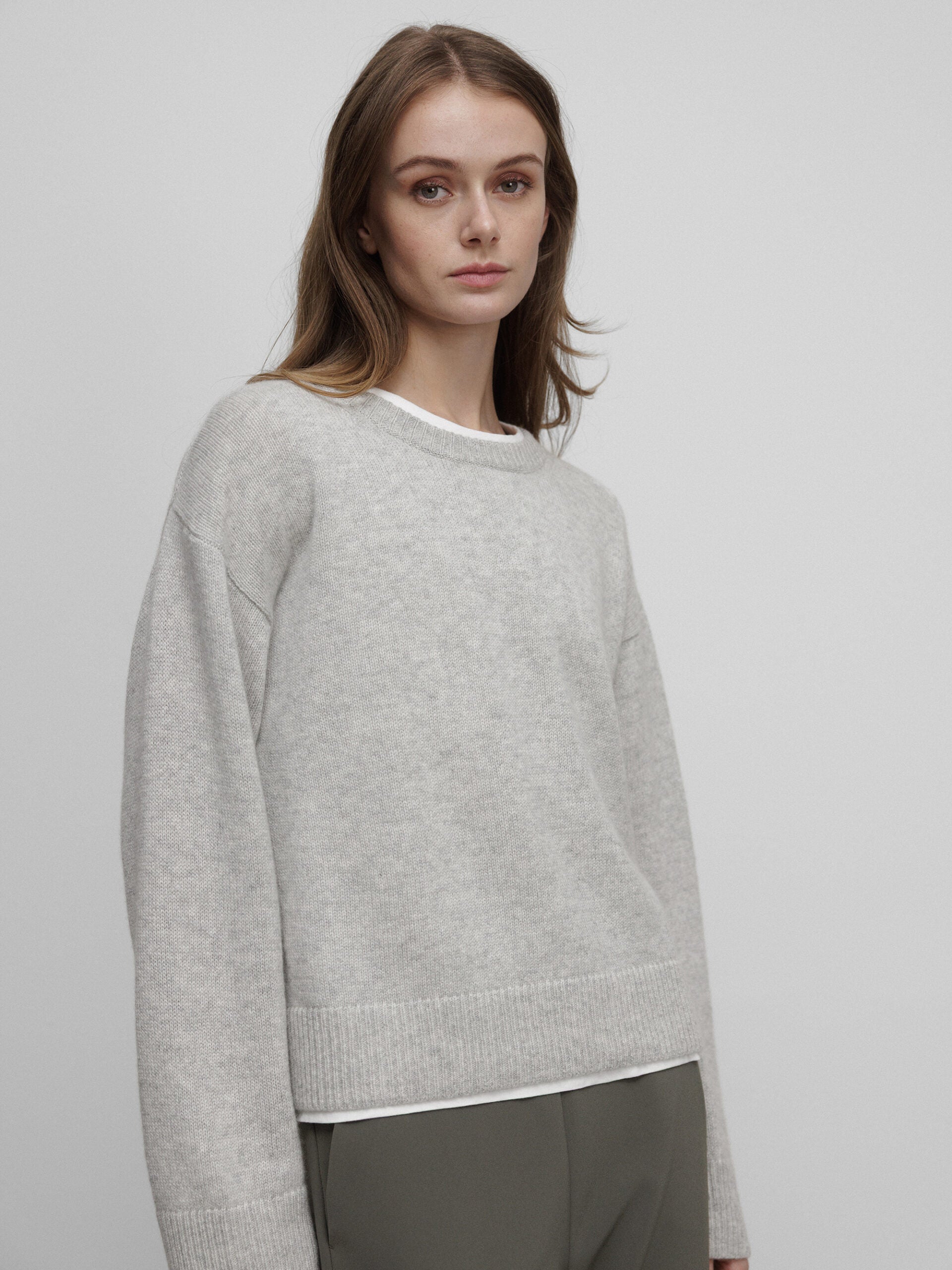 ALLUDE Pullover aus Cashmere Damen (81 SILBER MEL)