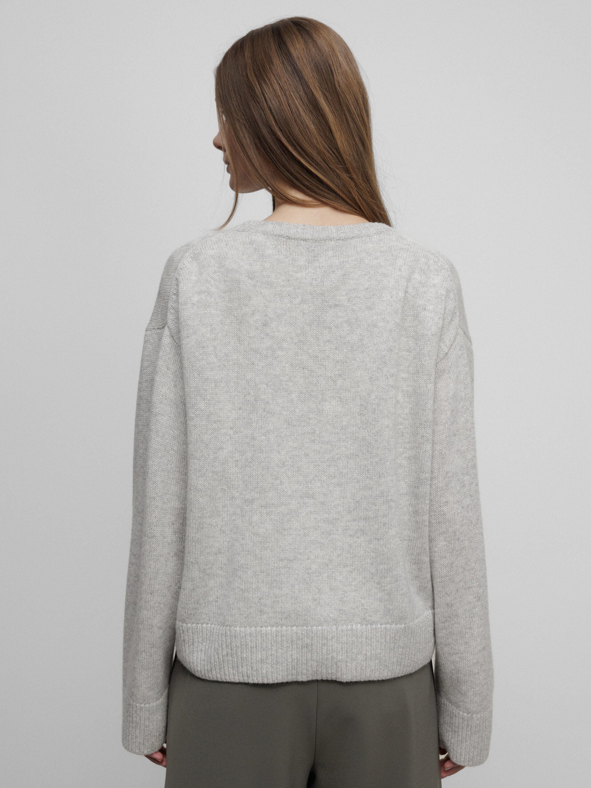ALLUDE Pullover aus Cashmere Damen (81 SILBER MEL)