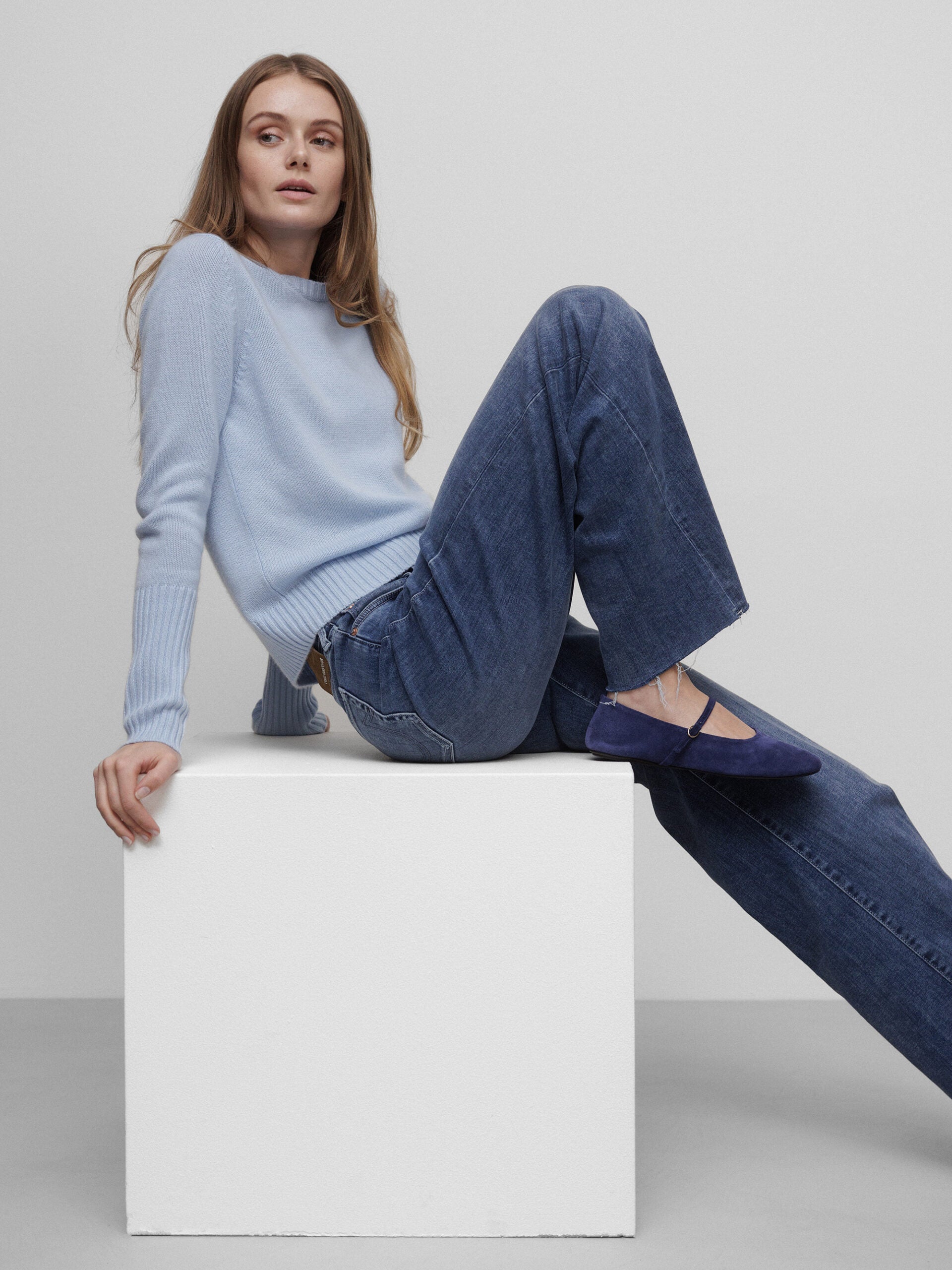 ALLUDE Pullover aus Cashmere Damen (11 SKY)
