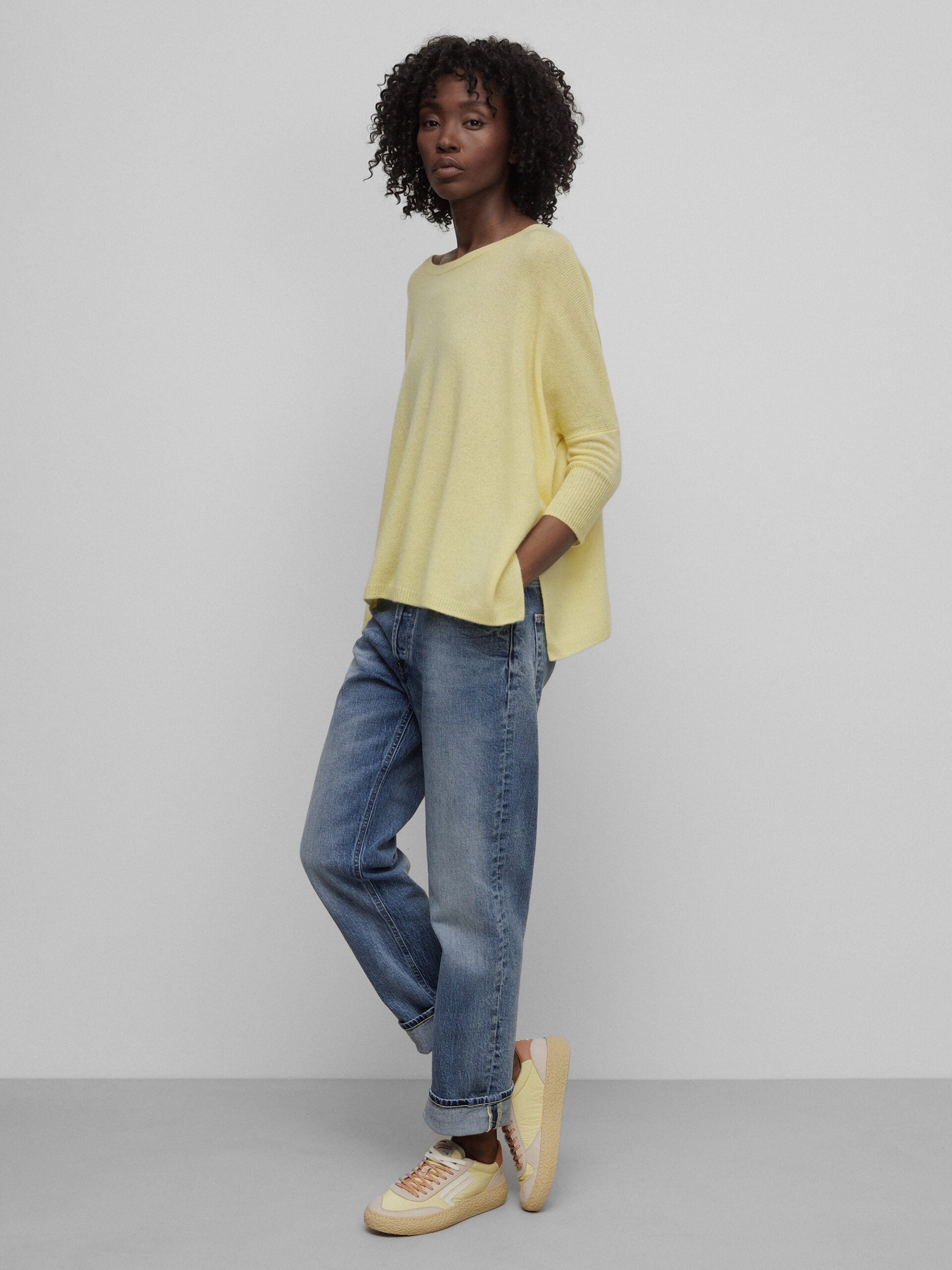 ALLUDE Pullover aus Cashmere Damen (21 GELB)