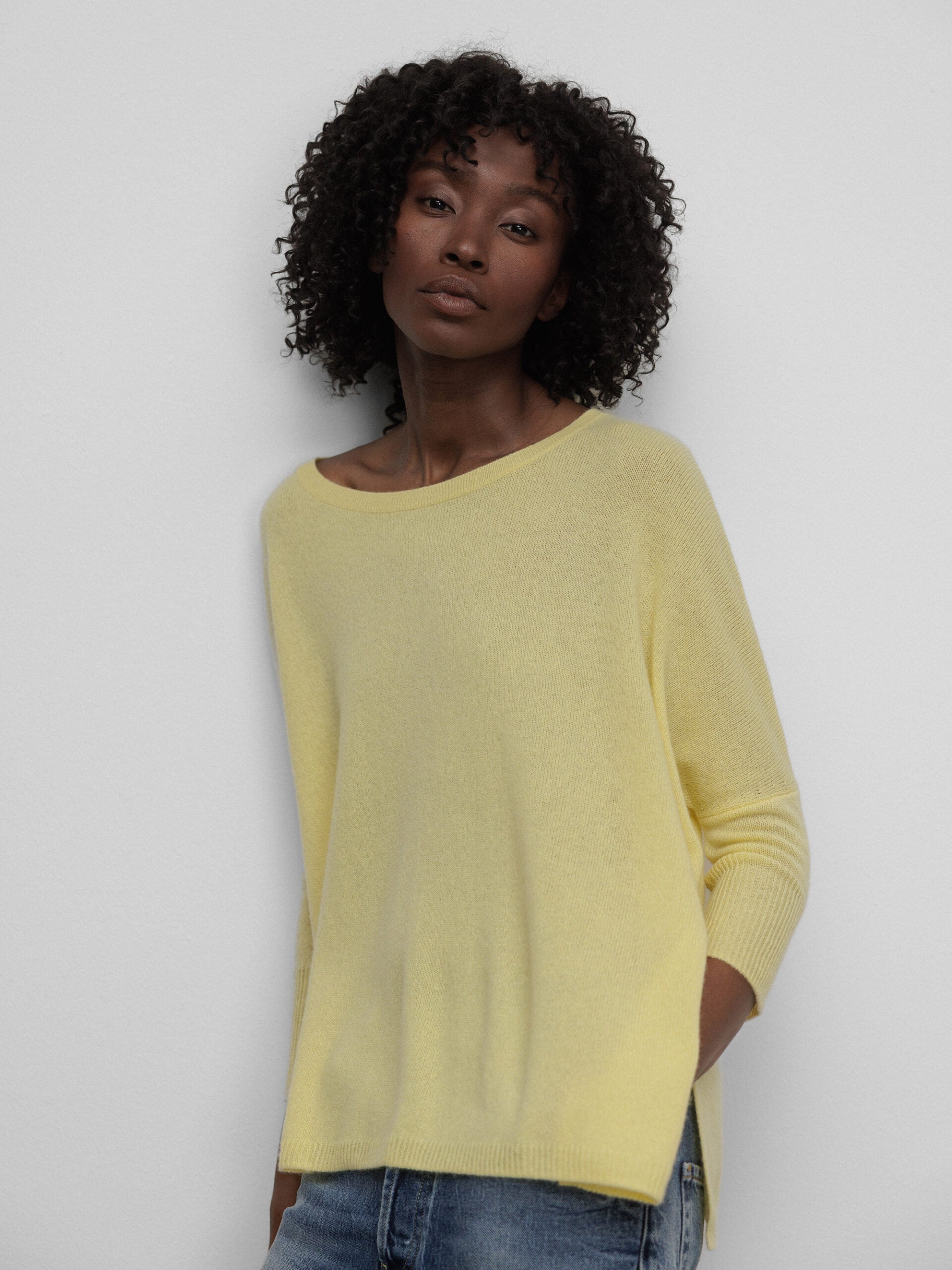 ALLUDE Pullover aus Cashmere Damen (21 GELB)