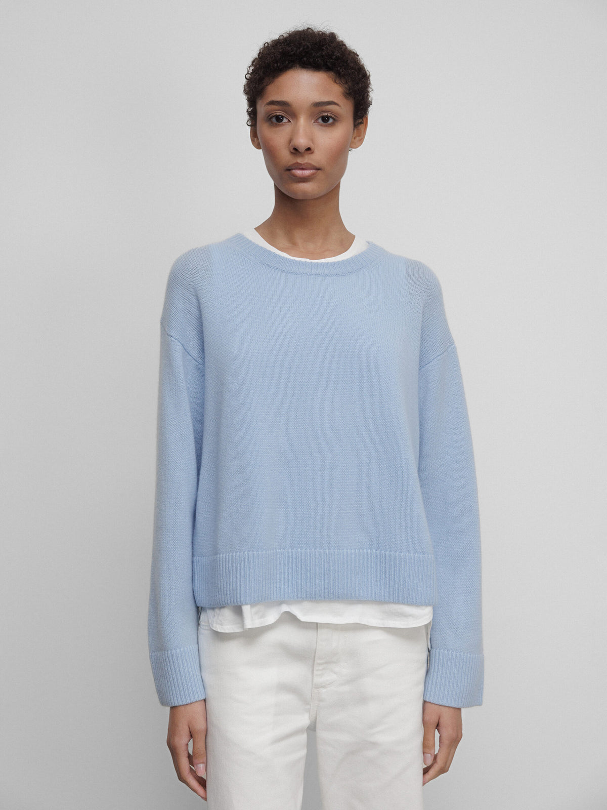 ALLUDE Pullover aus Cashmere Damen (11 SKY BLUE)