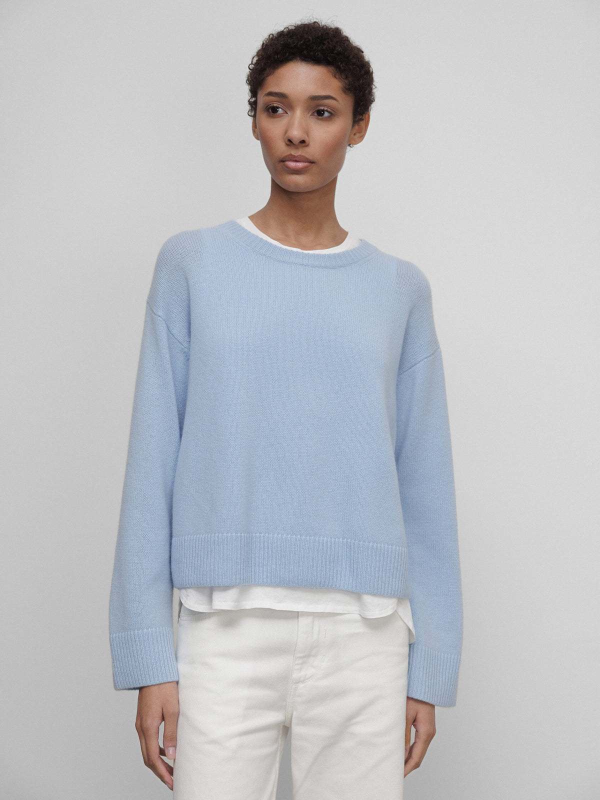 ALLUDE Pullover aus Cashmere Damen (11 SKY BLUE)