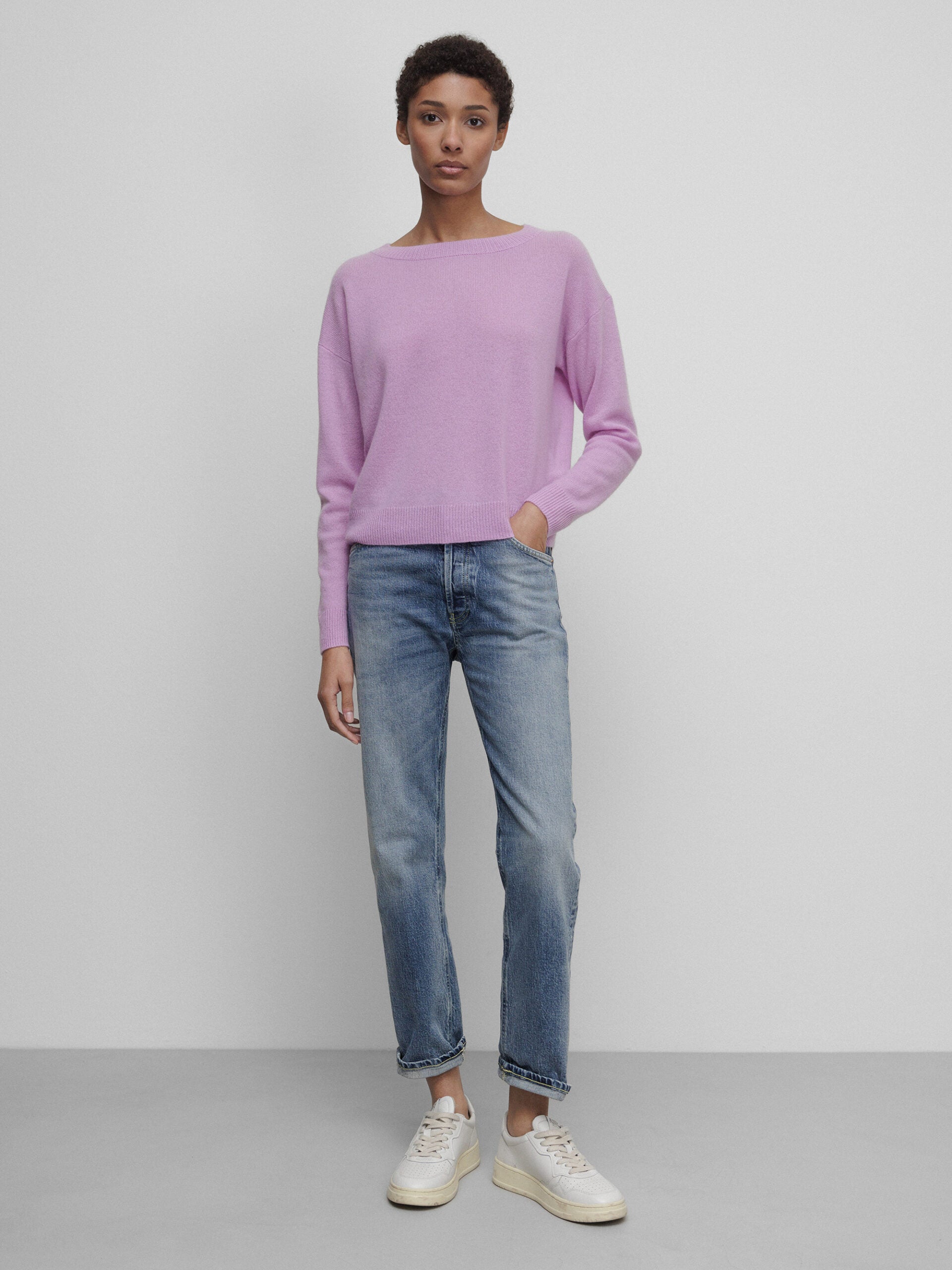 ALLUDE Pullover aus Cashmere Damen (70 FLIEDER)