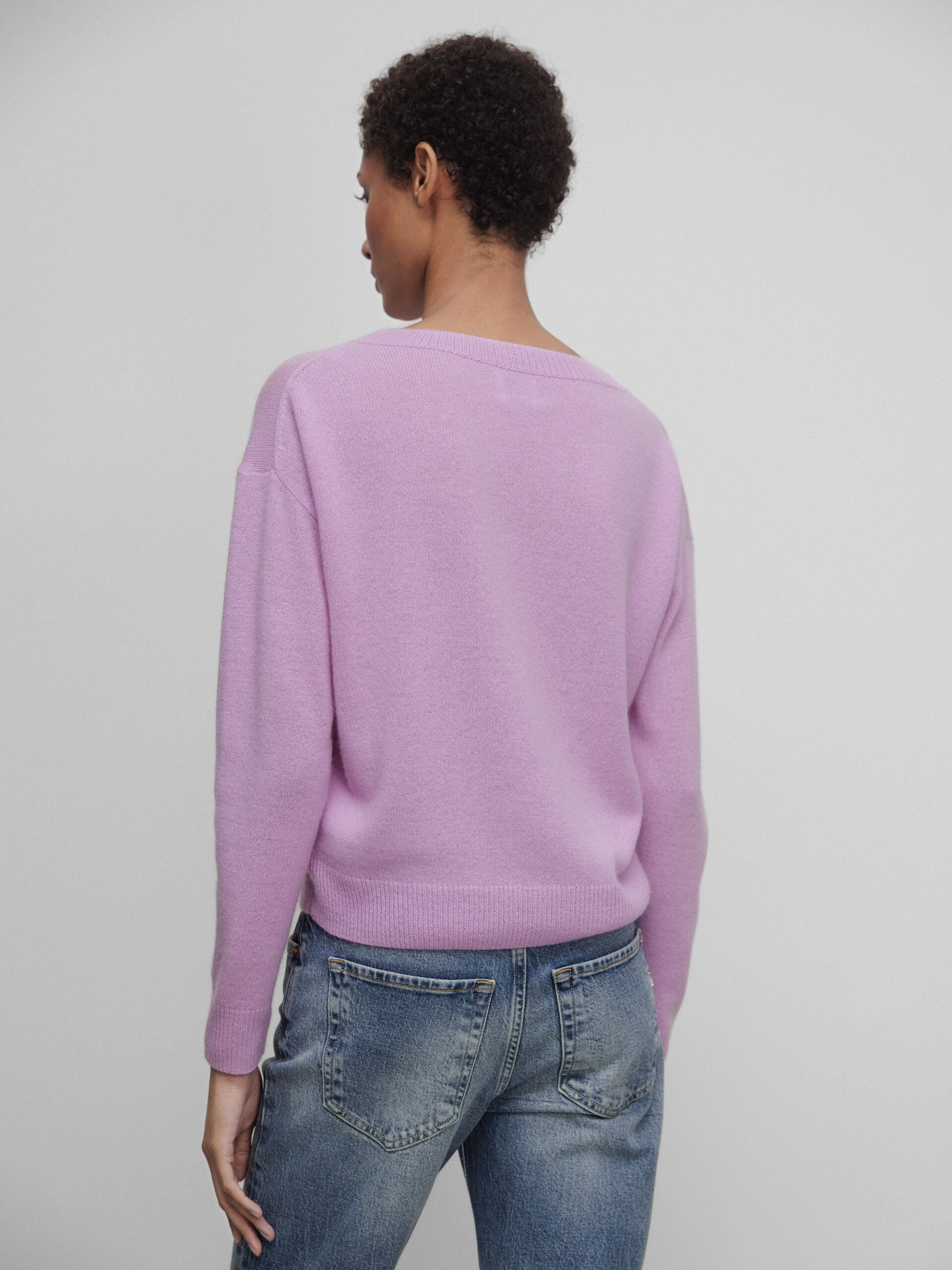 ALLUDE Pullover aus Cashmere Damen (70 FLIEDER)