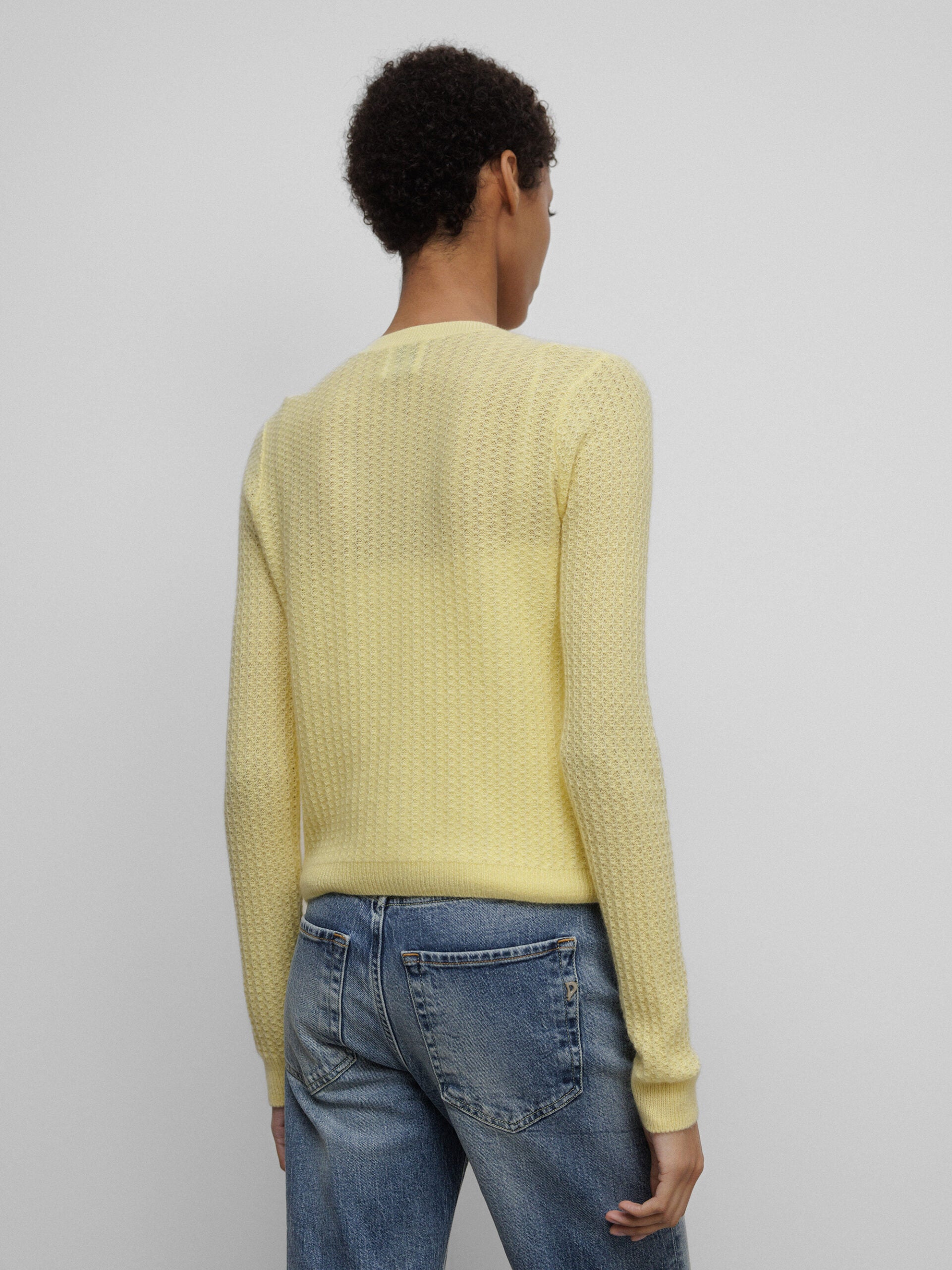 ALLUDE Strickjacke aus Cashmere Damen (21 GELB)