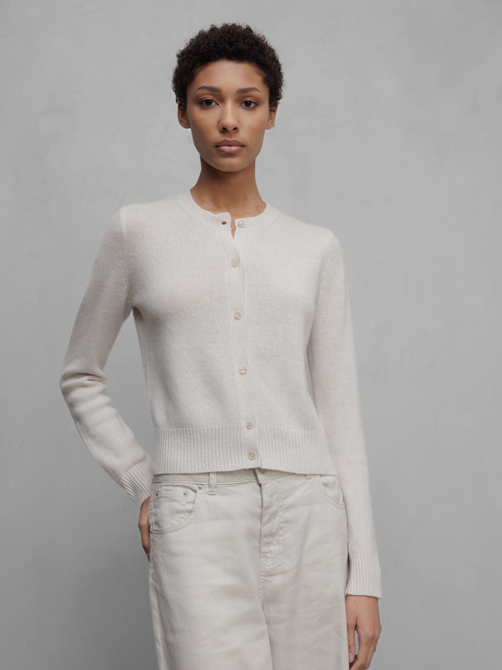 ALLUDE Strickjacke aus Cashmere Damen (40/80 SAND)