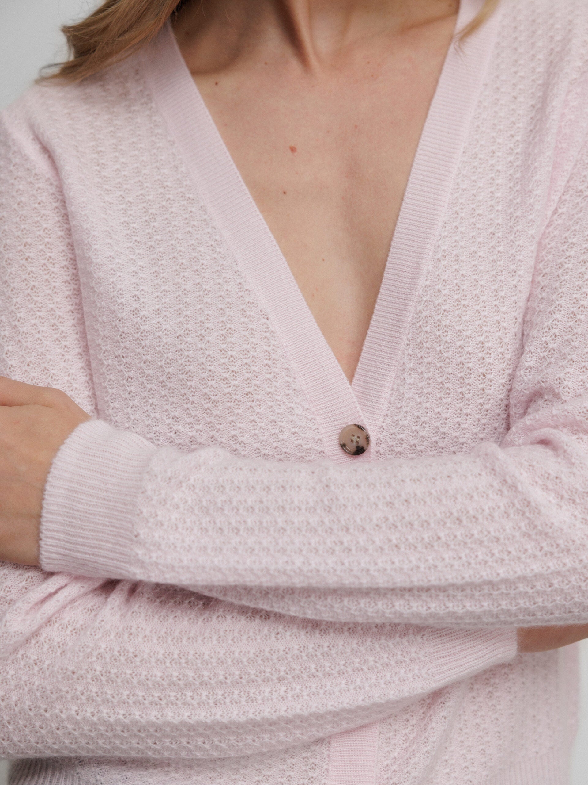 ALLUDE Strickjacke aus Cashmere Damen (60 ROSA)