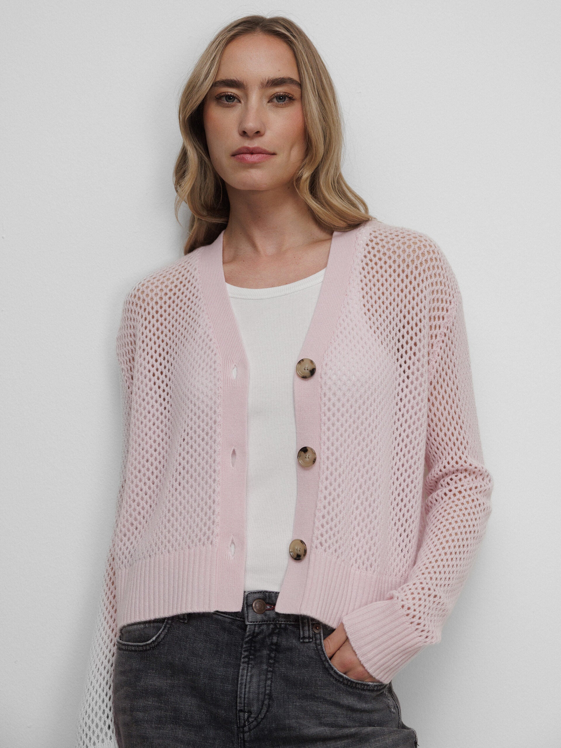 ALLUDE Strickjacke aus Schurwolle Damen (60 ROSE)